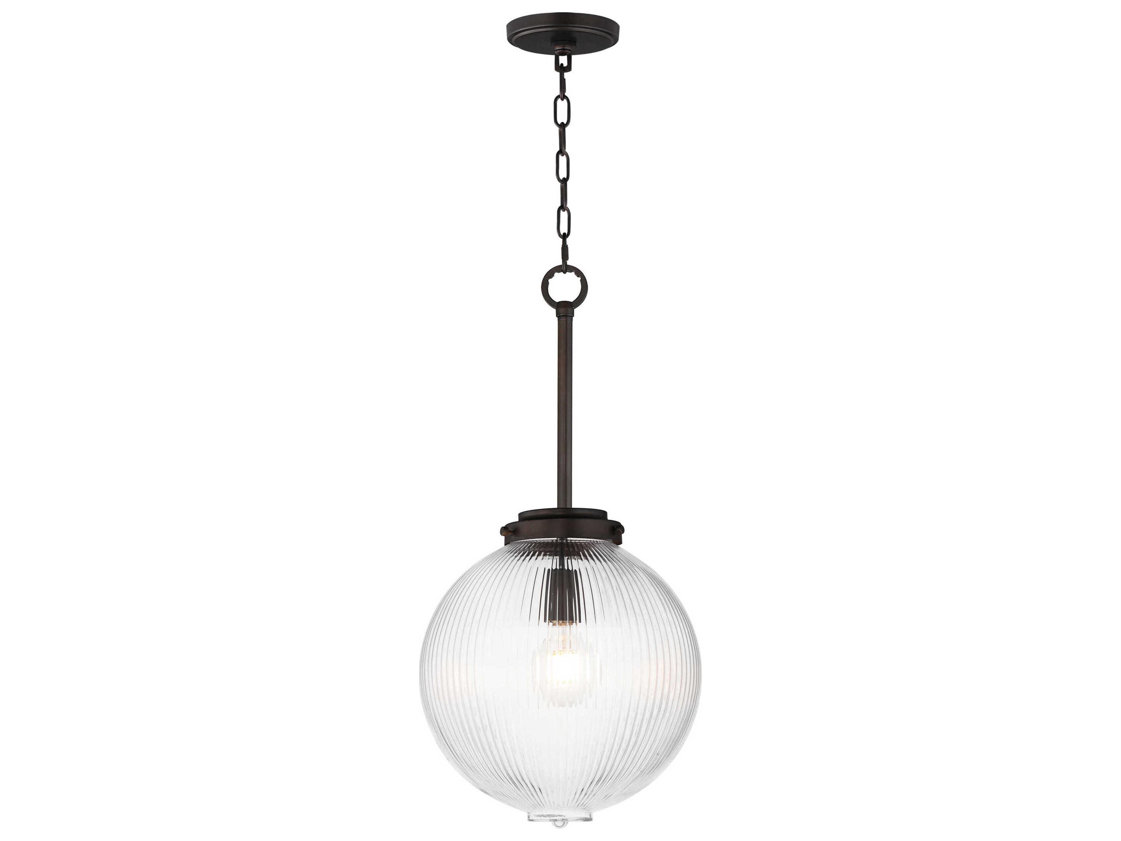 Kasbah 1-Light Oil Rubbed Bronze Globe Mini Pendant