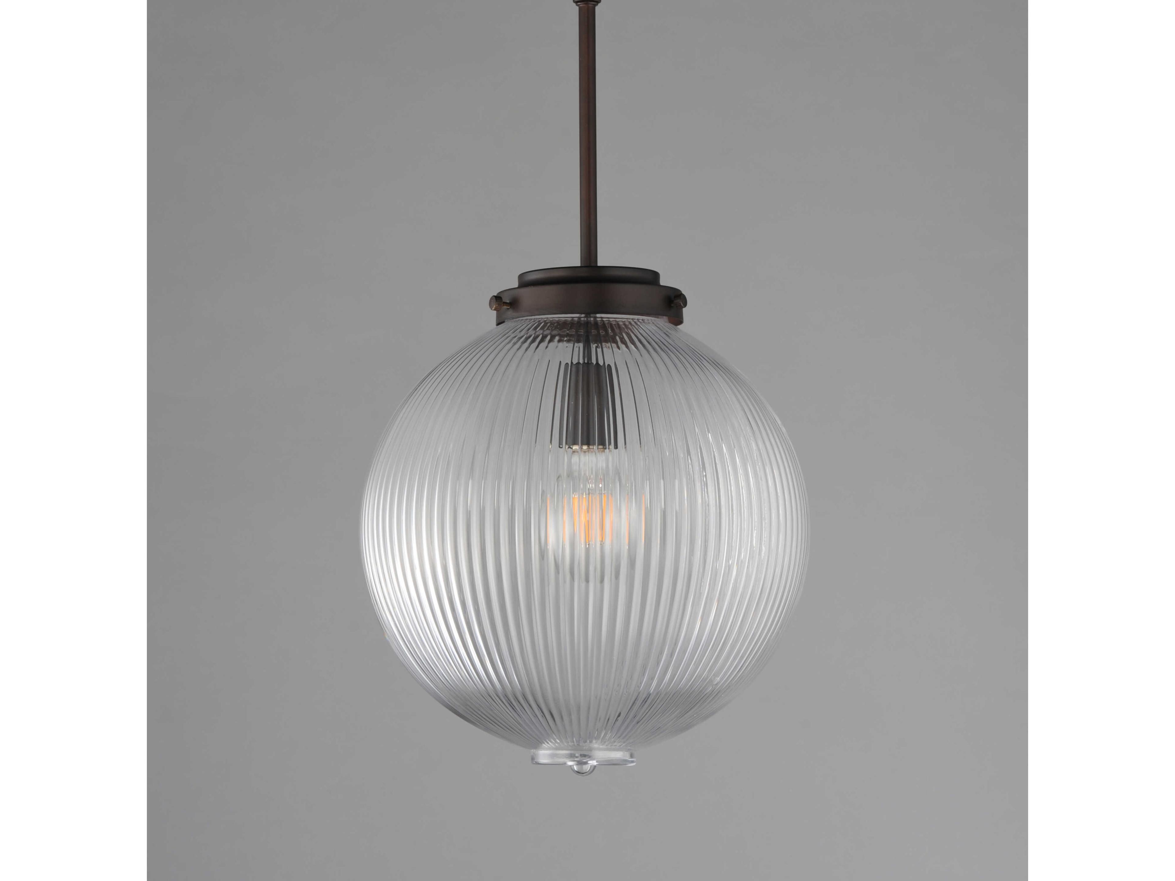 Maxim Lighting Kasbah 1-Light Oil Rubbed Bronze Globe Mini Pendant