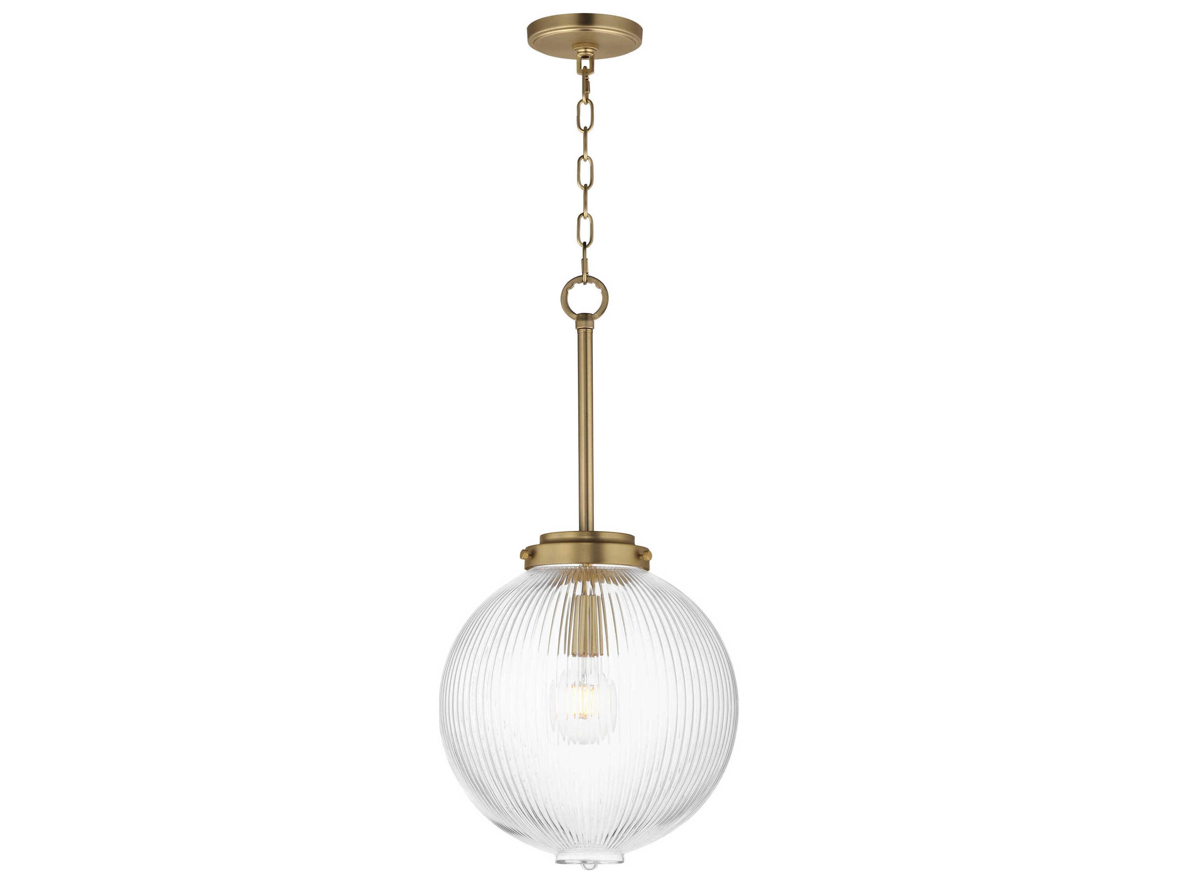 Kasbah 1-Light Satin Brass Globe Mini Pendant