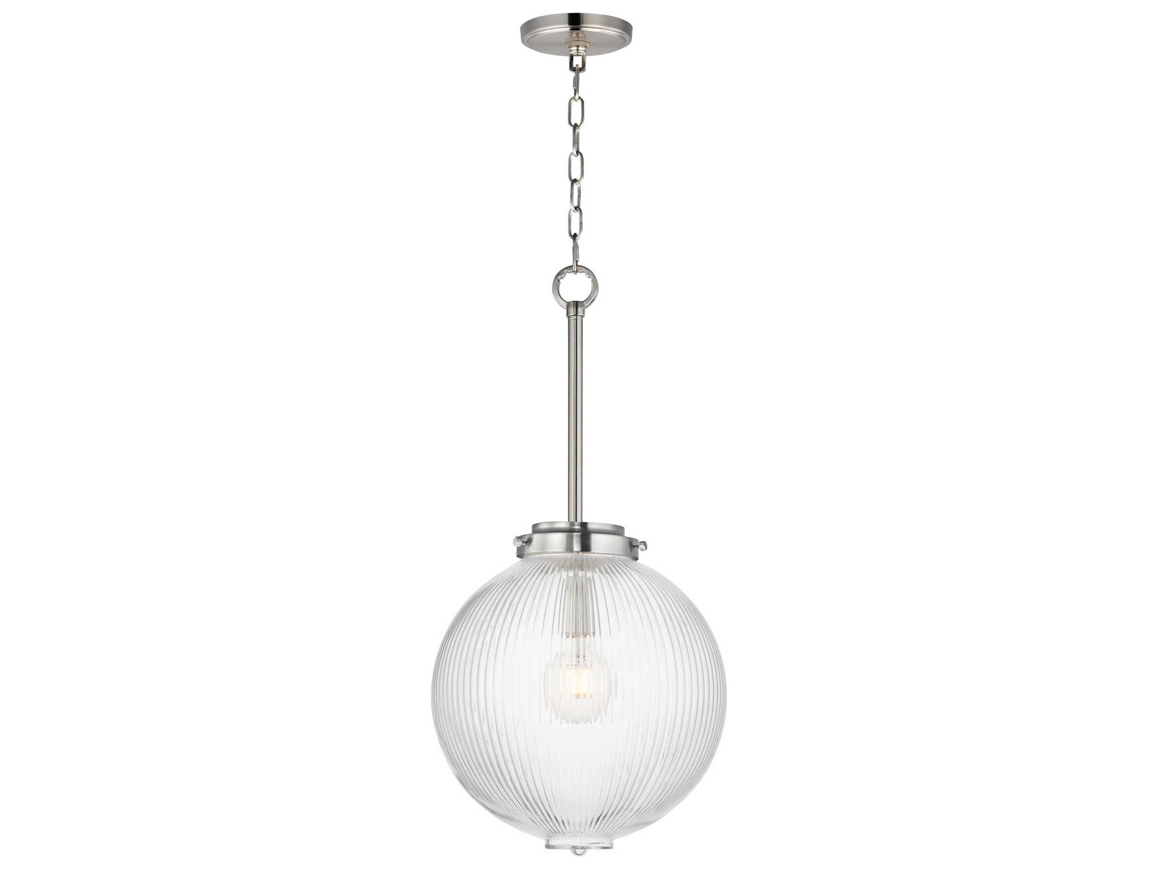 Kasbah 1-Light Satin Nickel Globe Mini Pendant