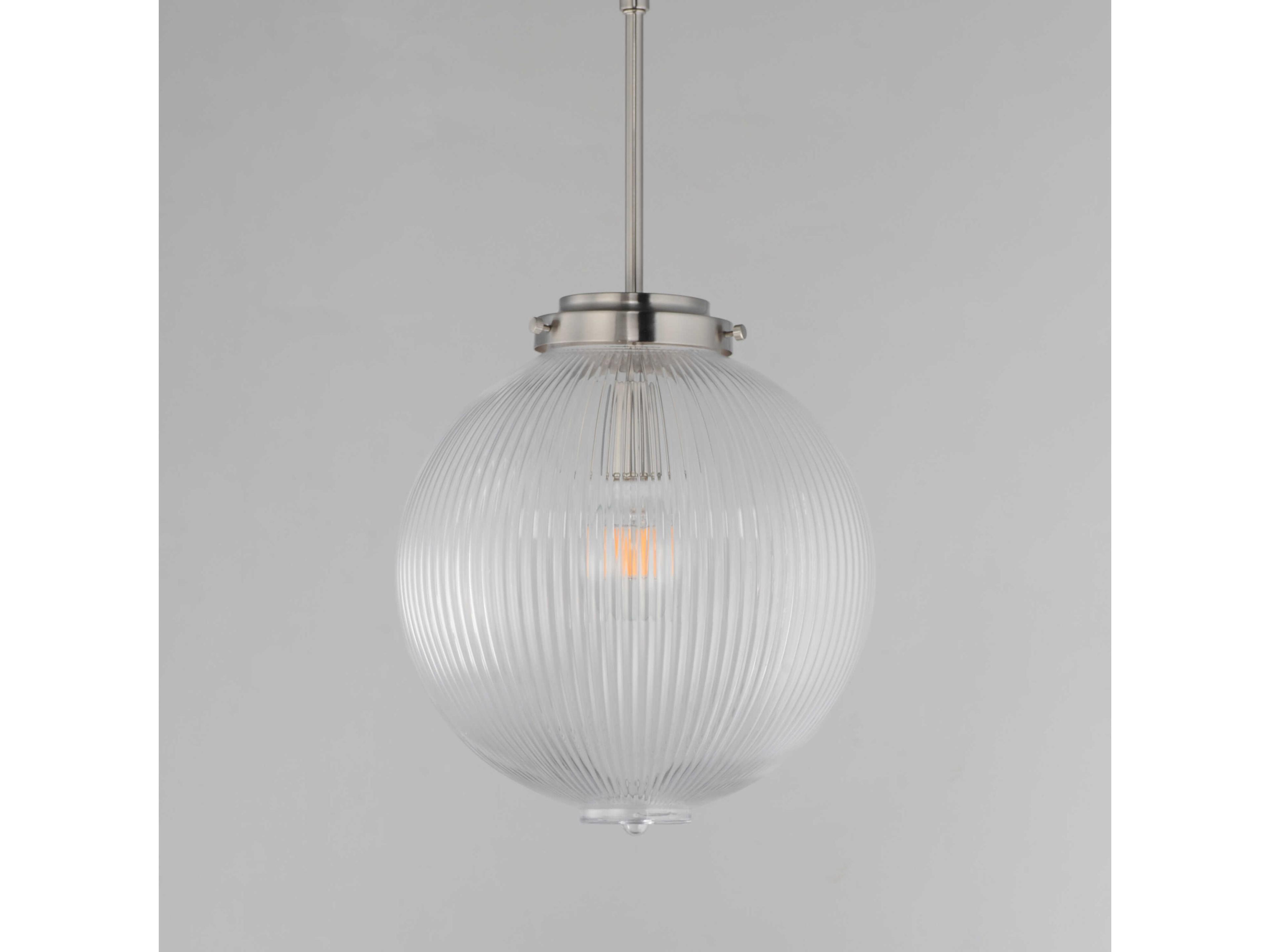 Maxim Lighting Kasbah 1-Light Satin Nickel Globe Mini Pendant