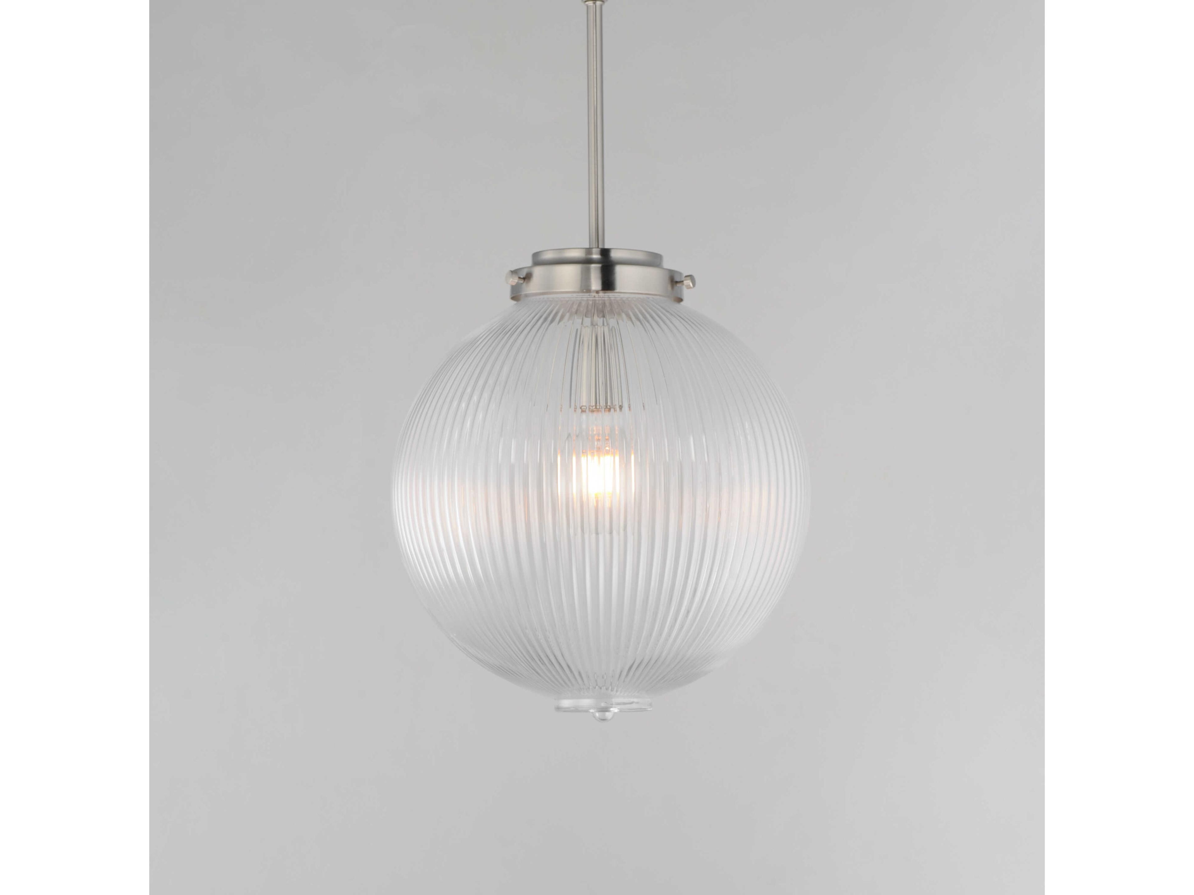 Maxim Lighting Kasbah 1-Light Satin Nickel Globe Mini Pendant