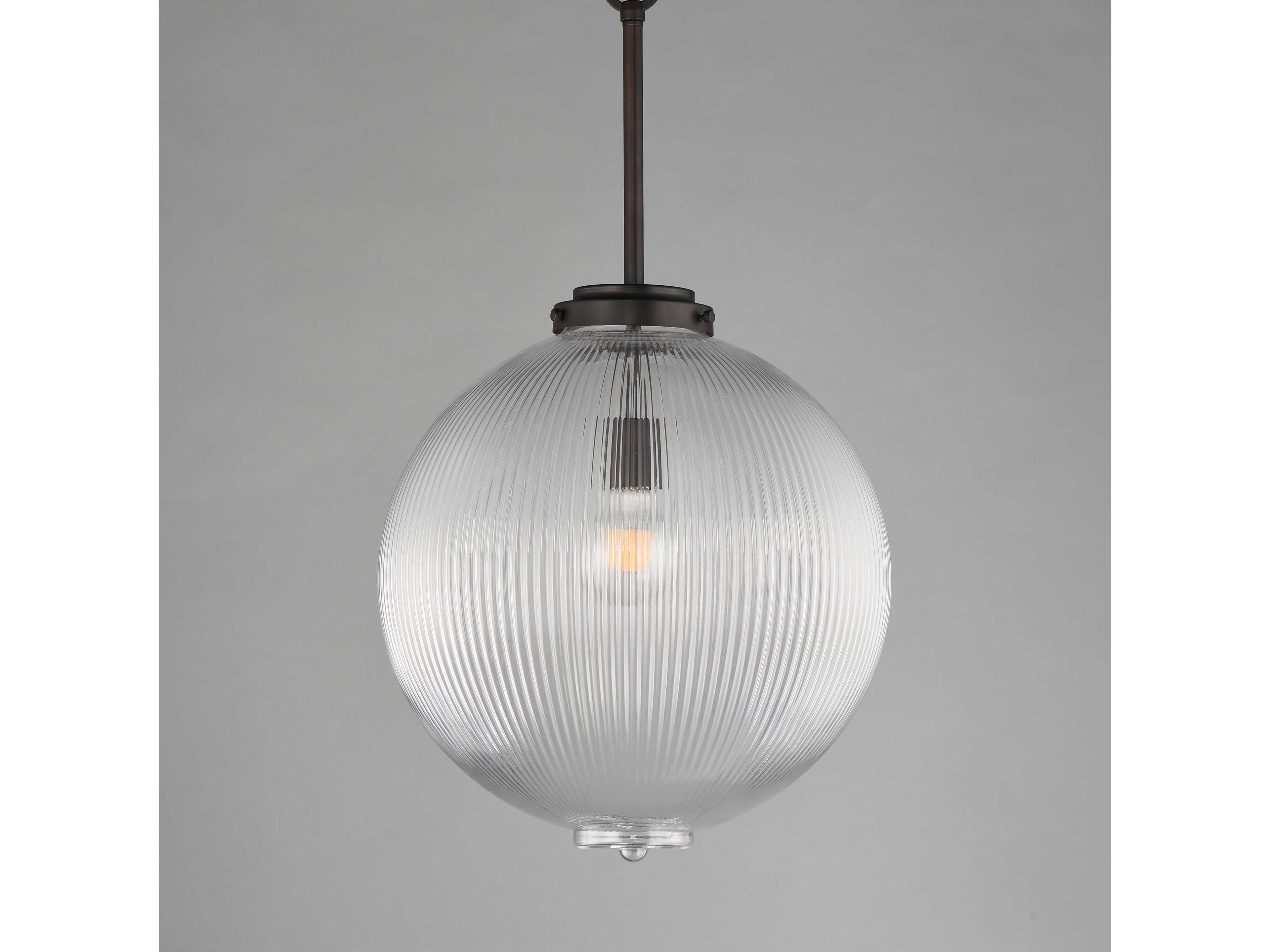 Maxim Lighting Kasbah 1-Light Oil Rubbed Bronze Globe Pendant