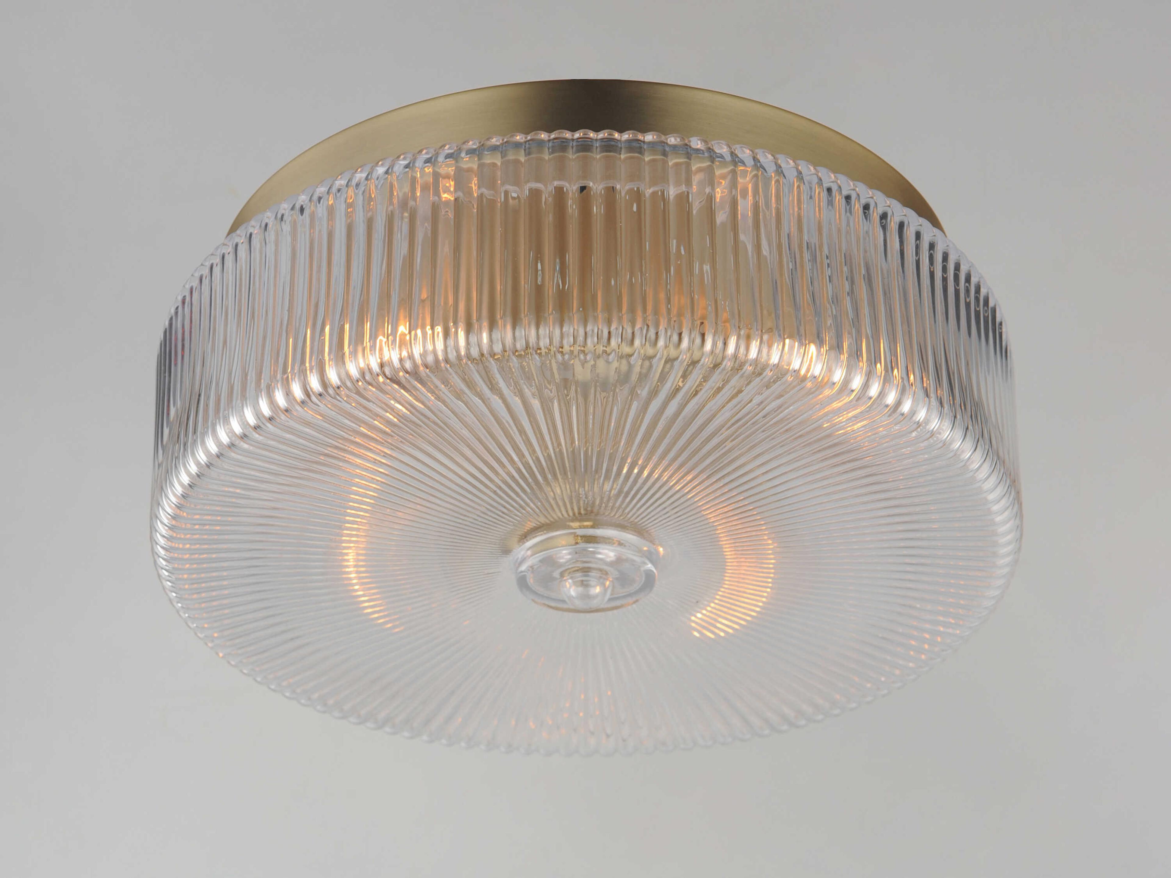 Maxim Lighting Kasbah 4-Light Satin Brass Round Flush Mount