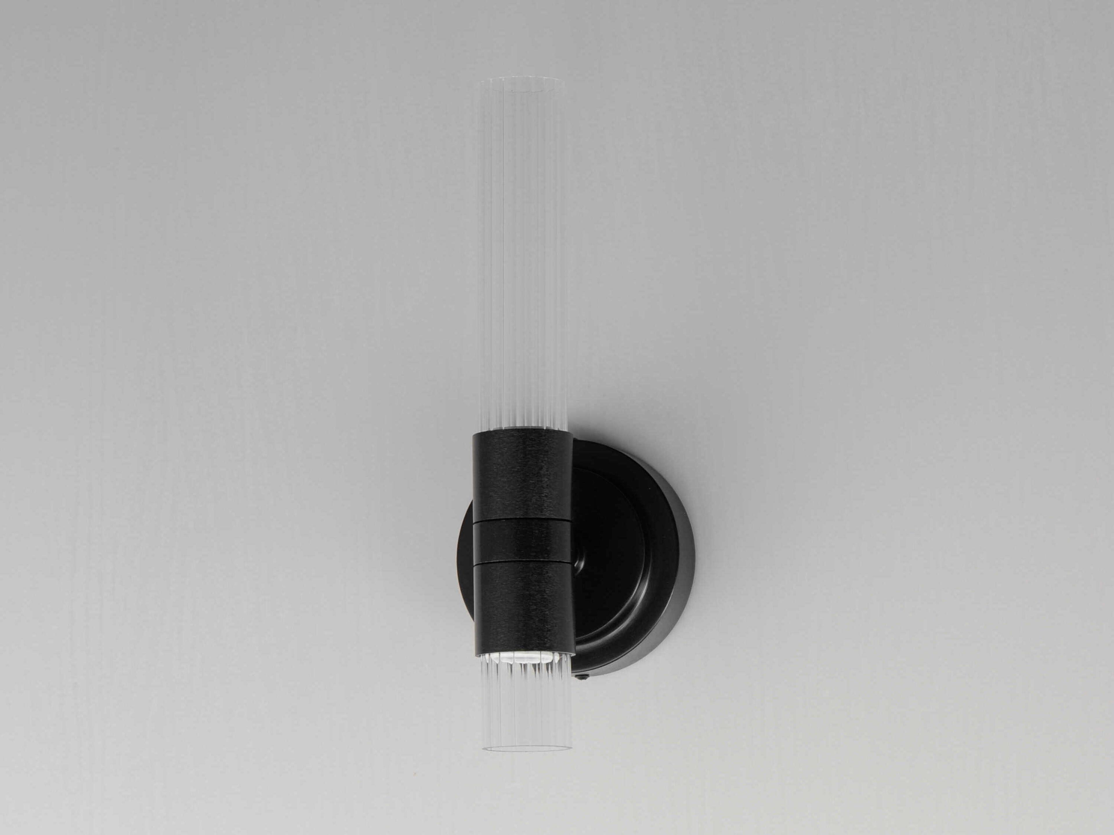 Maxim Lighting Ovation 2-Light Black Glass LED Wall Sconce