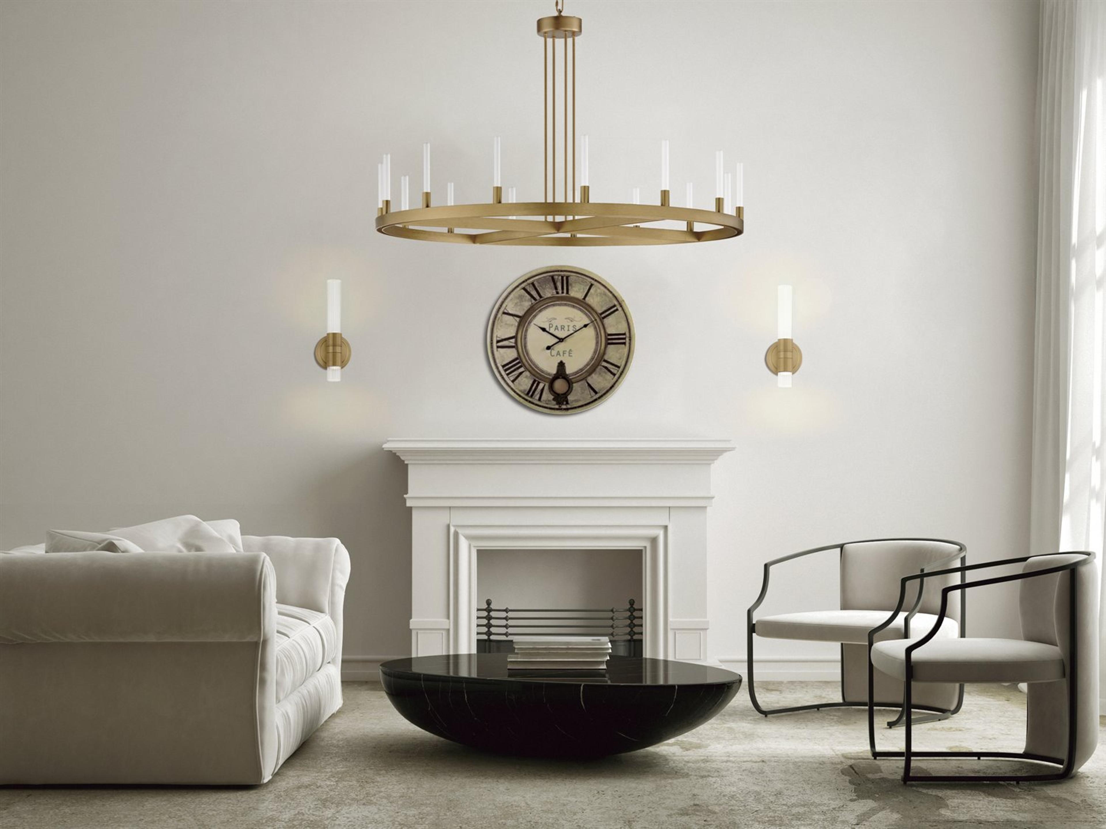 Maxim Lighting Ovation 2-Light Gold Glass LED Wall Sconce