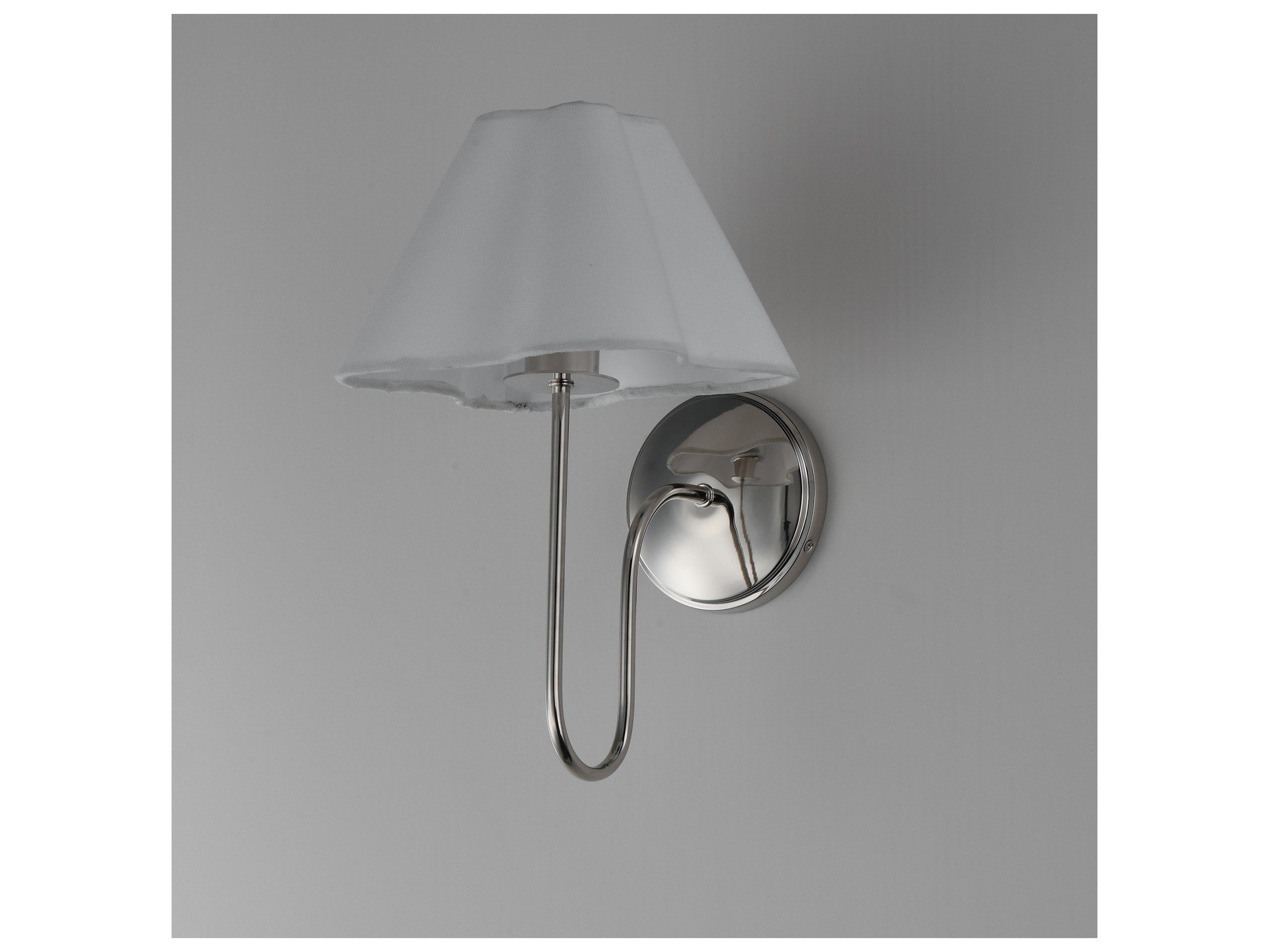 Maxim Lighting Saxon 1- Light Polished Nickel Wall Sconce