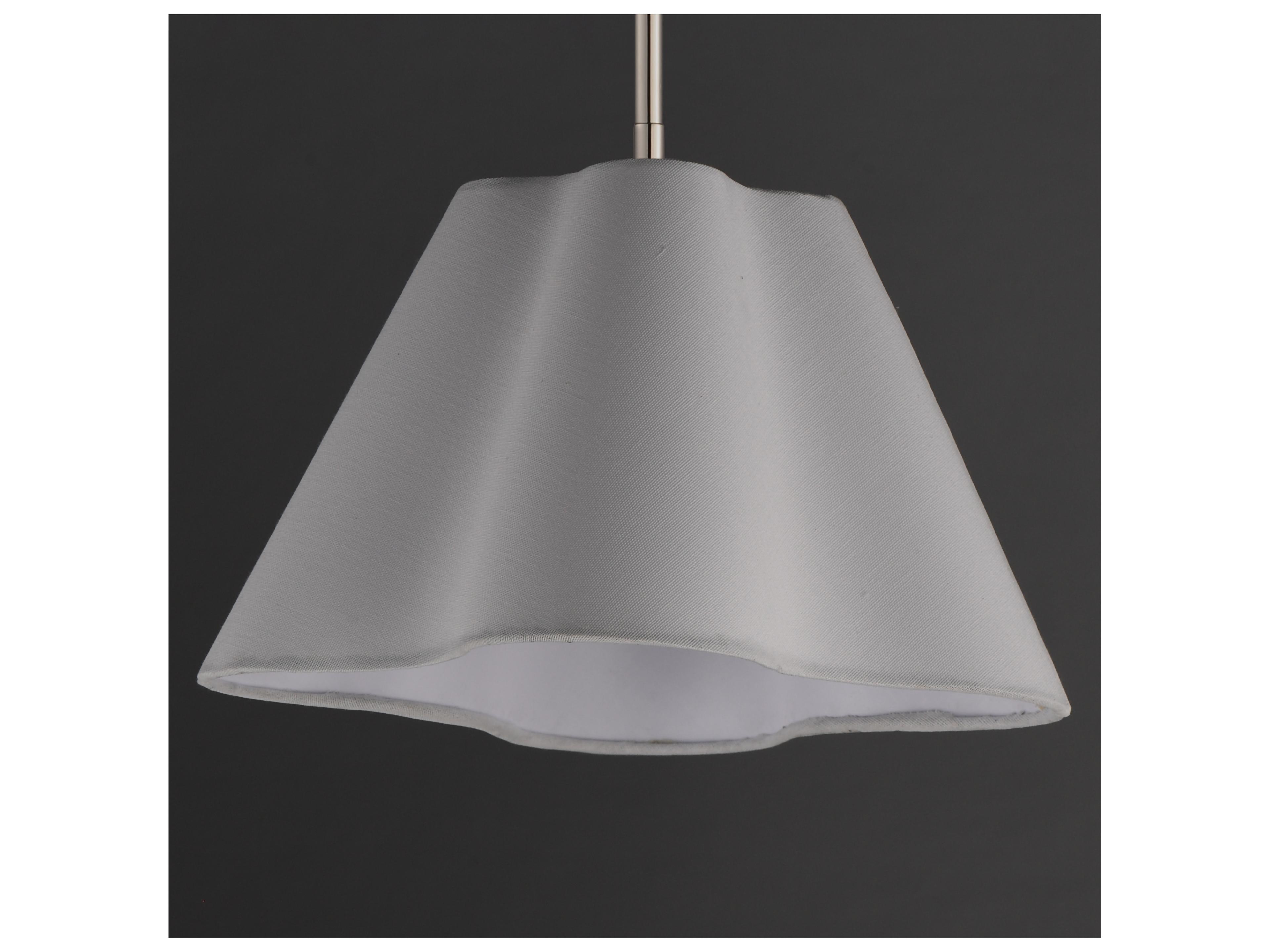 Maxim Lighting Saxon 1- Light Polished Nickel Bell Pendant