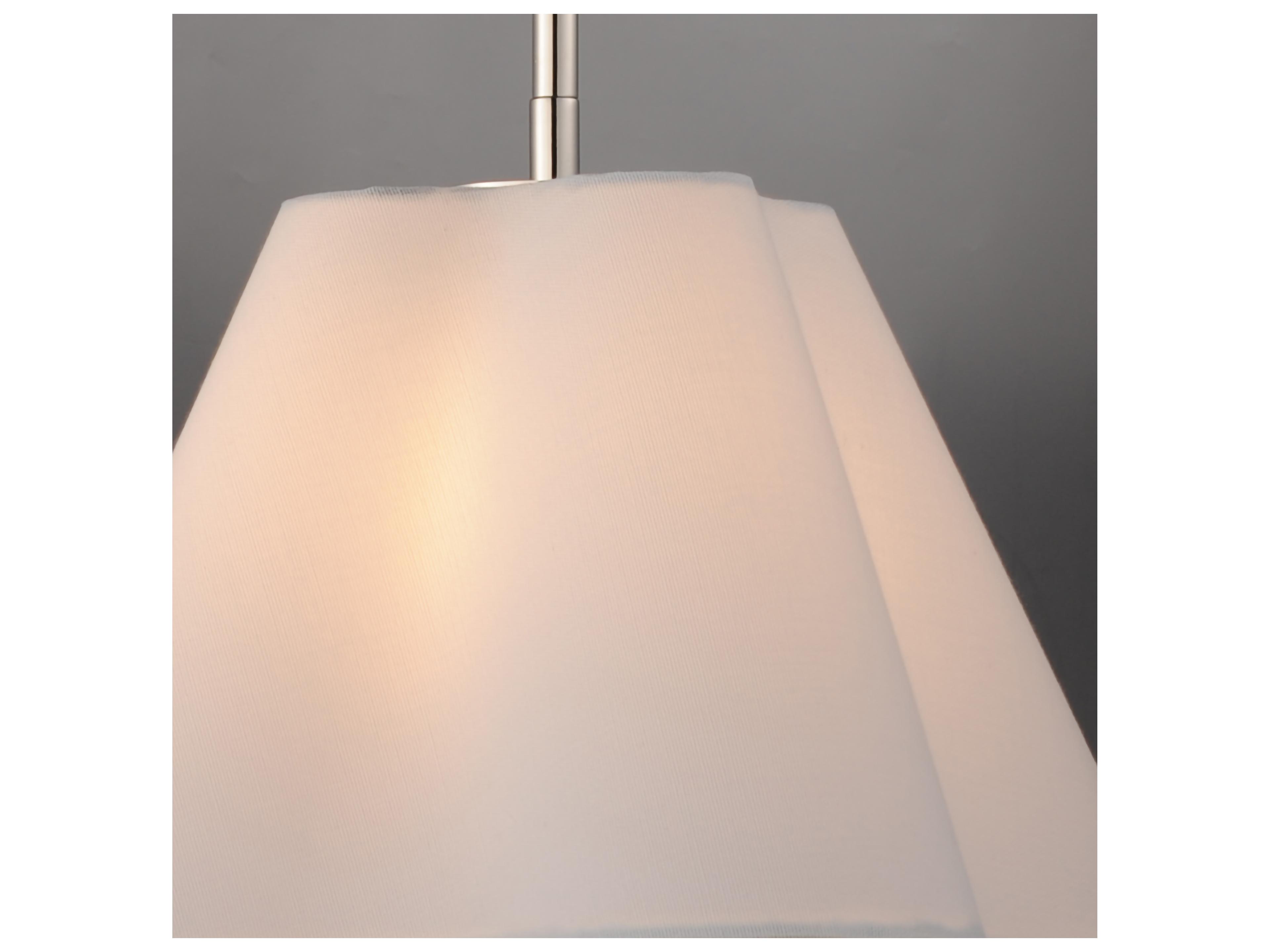 Maxim Lighting Saxon 1- Light Polished Nickel Bell Pendant