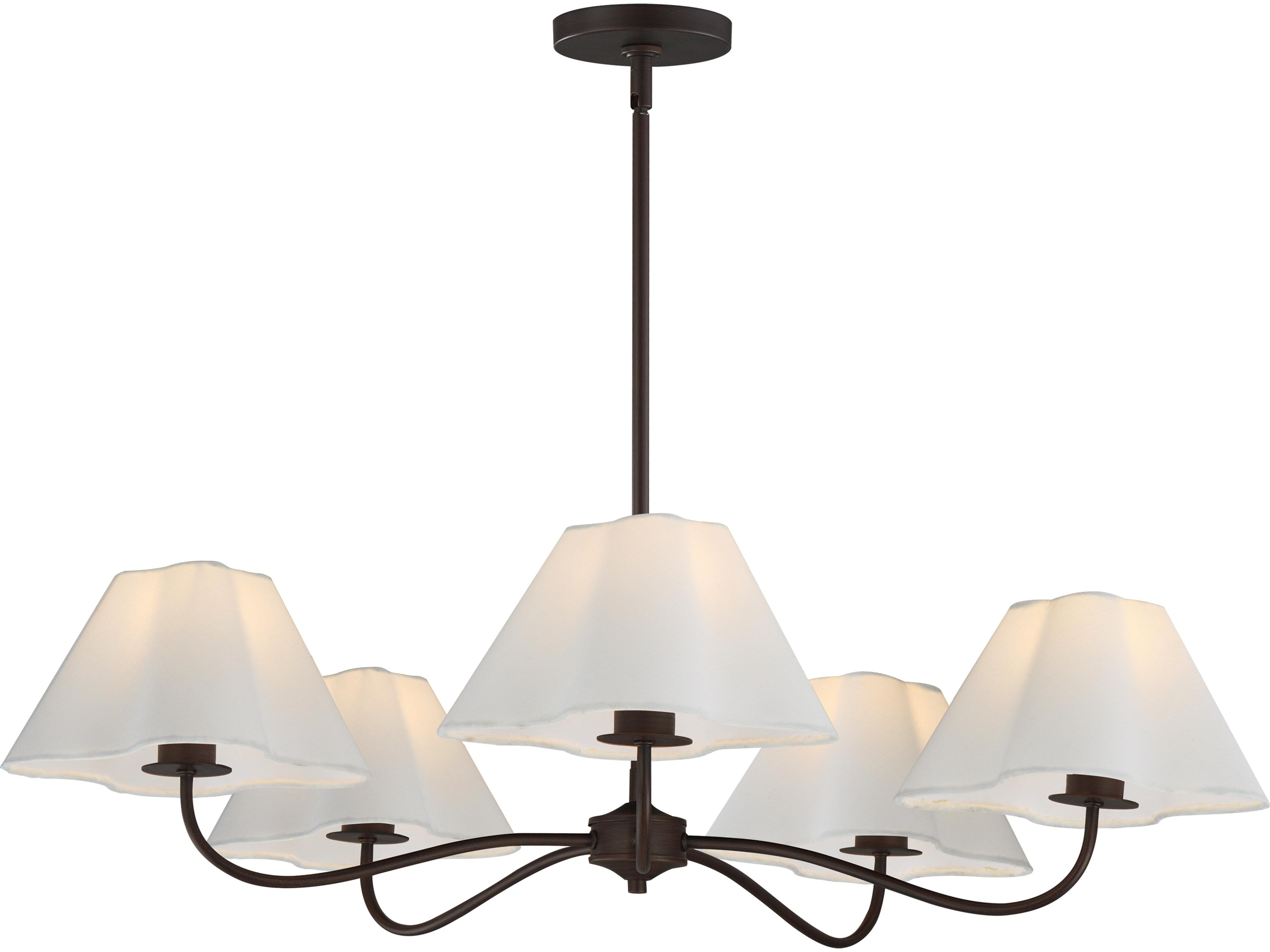 Saxon 5- Light Oil Rubbed Bronze Chandelier