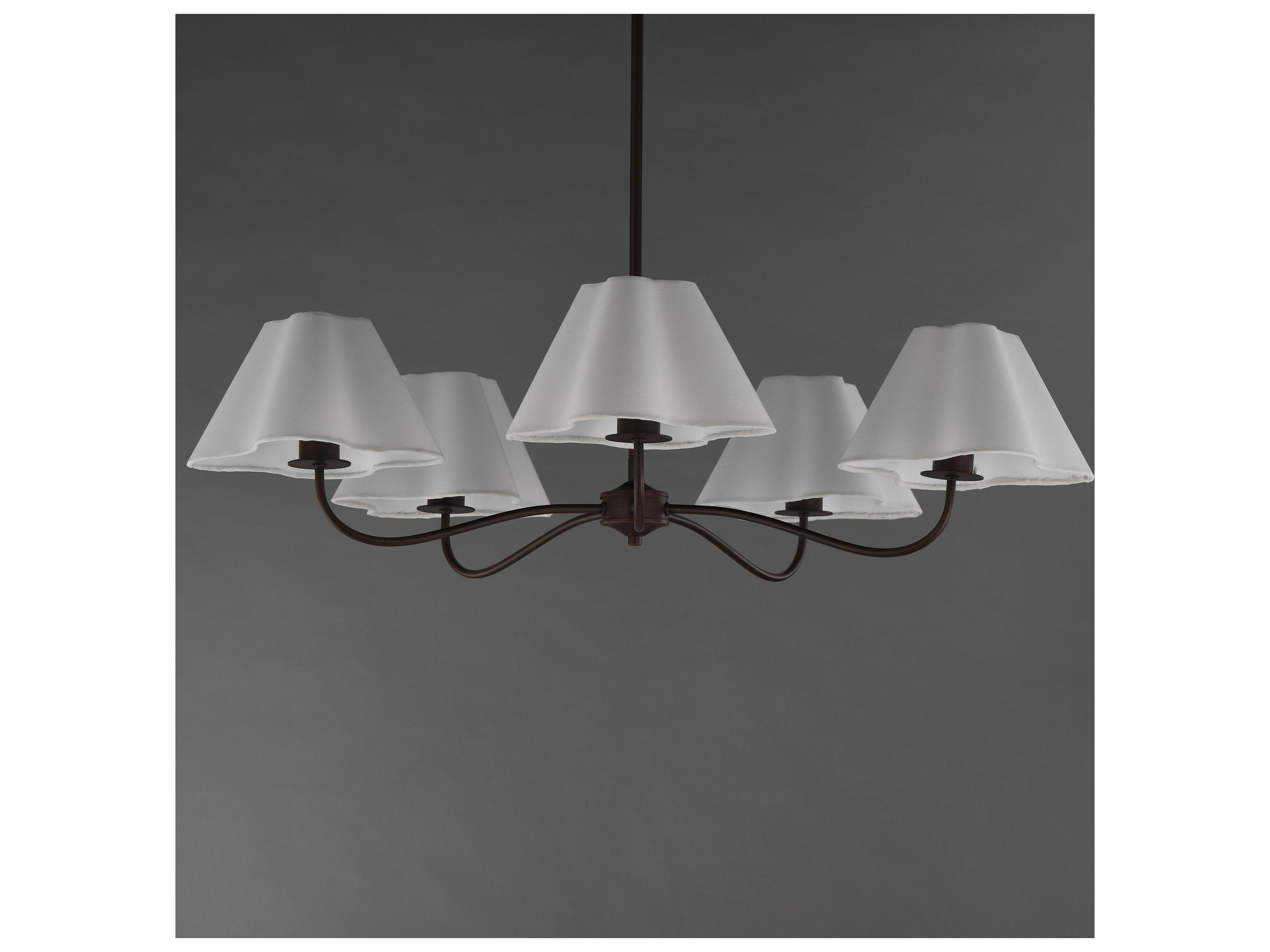 Maxim Lighting Saxon 5- Light Oil Rubbed Bronze Chandelier