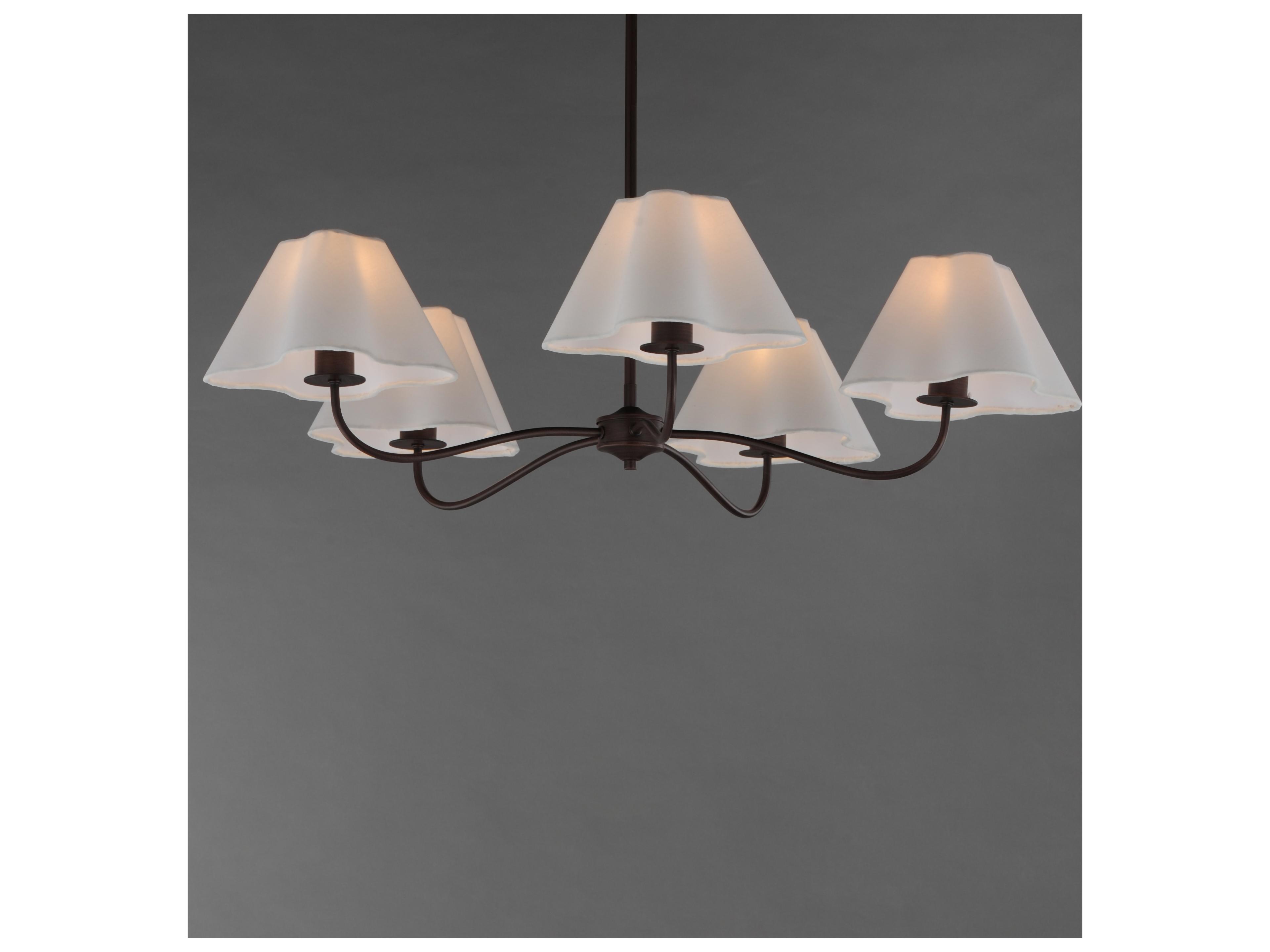 Maxim Lighting Saxon 5- Light Oil Rubbed Bronze Chandelier