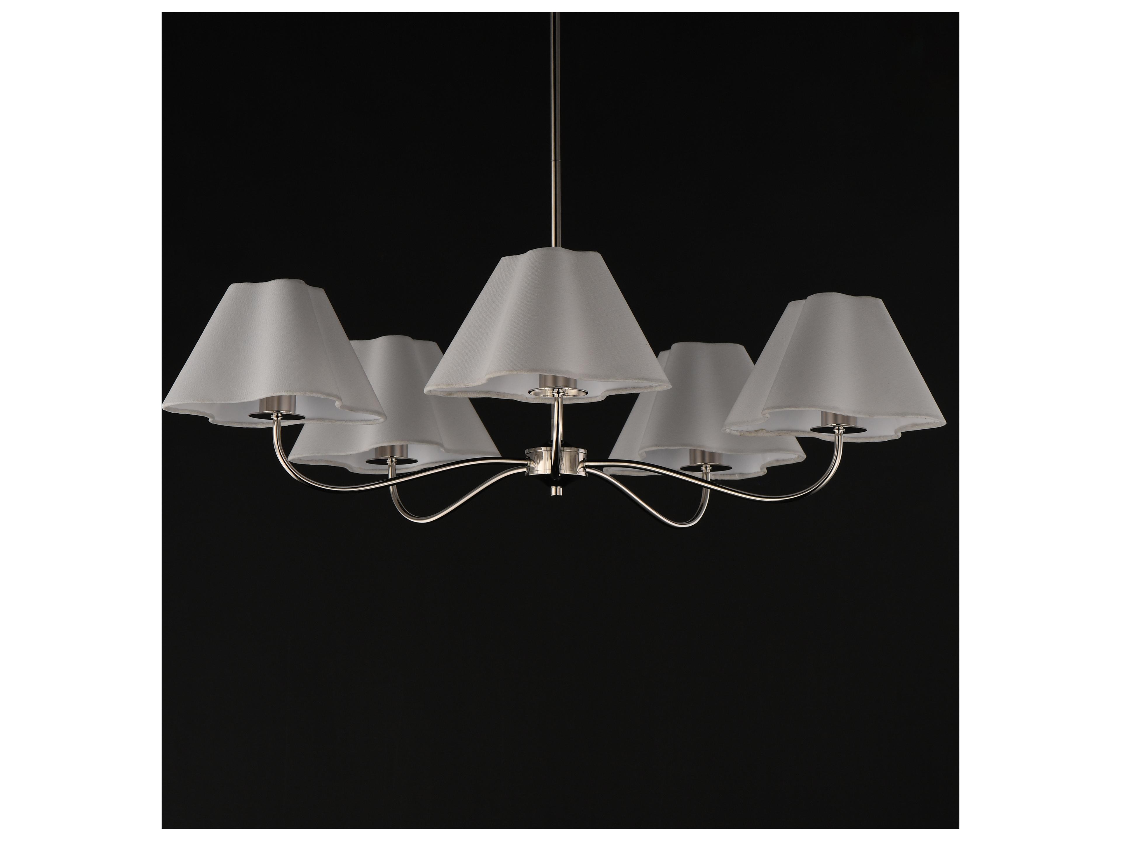 Maxim Lighting Saxon 5- Light Polished Nickel Chandelier
