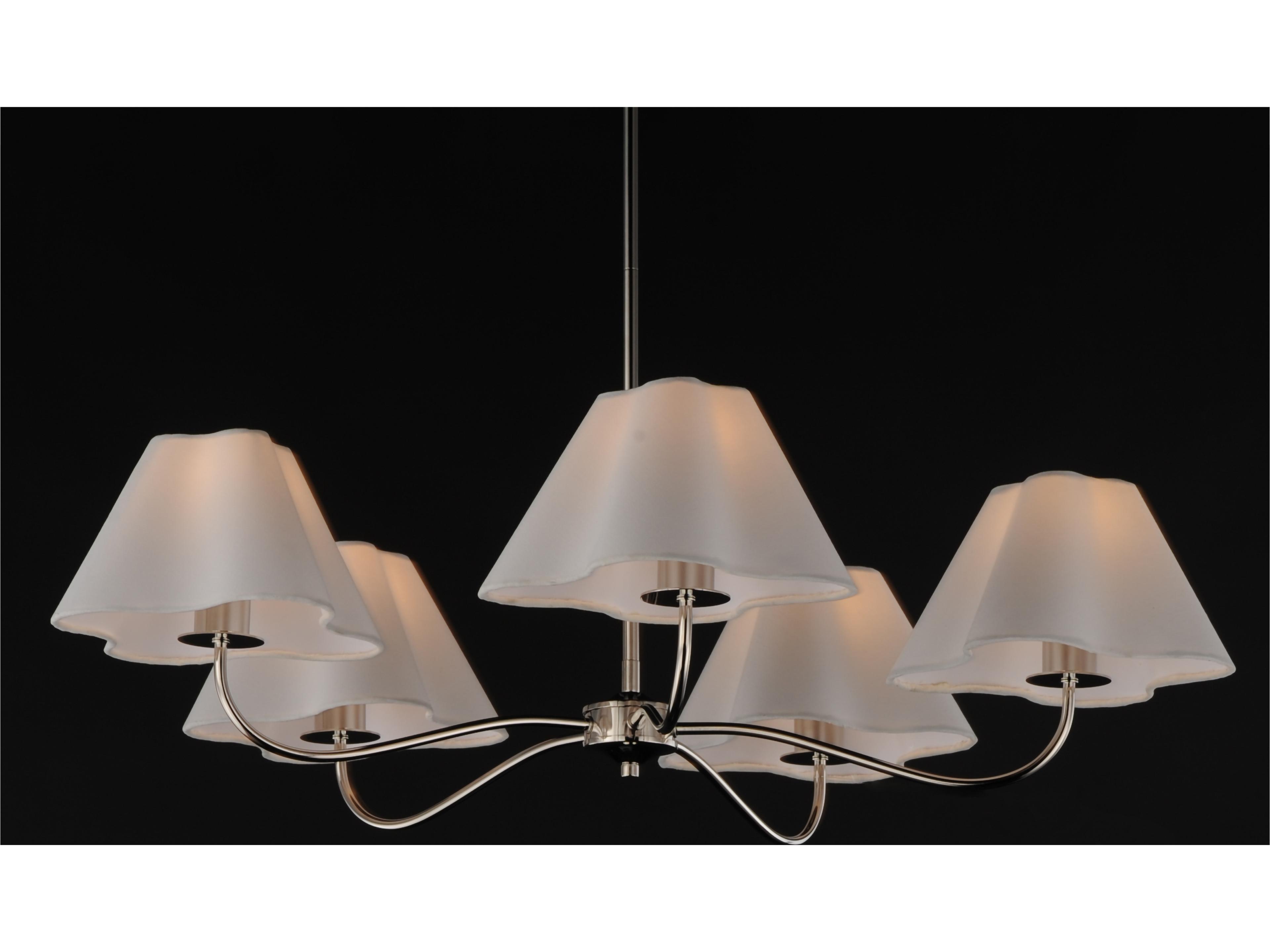 Maxim Lighting Saxon 5- Light Polished Nickel Chandelier