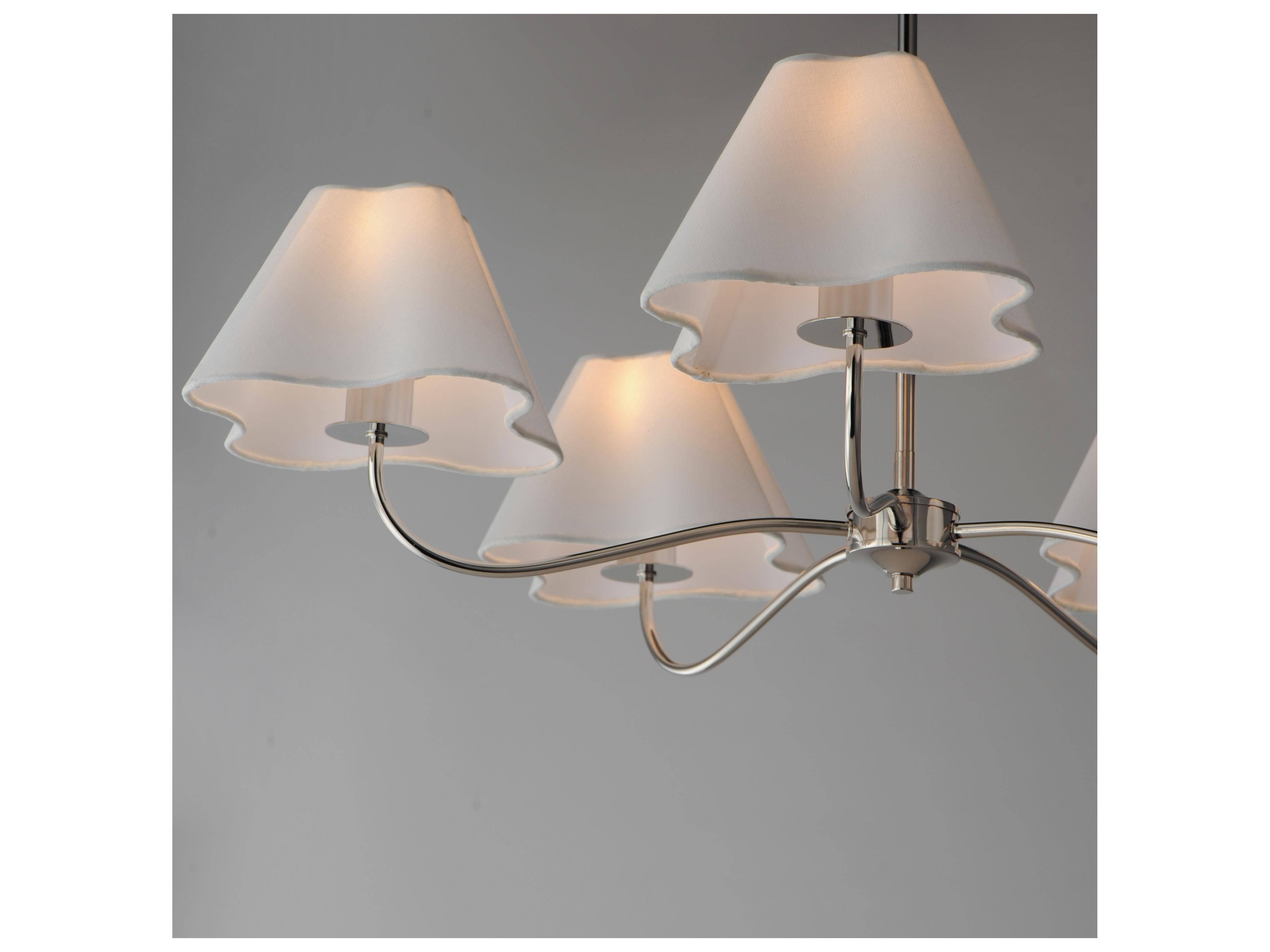 Maxim Lighting Saxon 5- Light Polished Nickel Chandelier