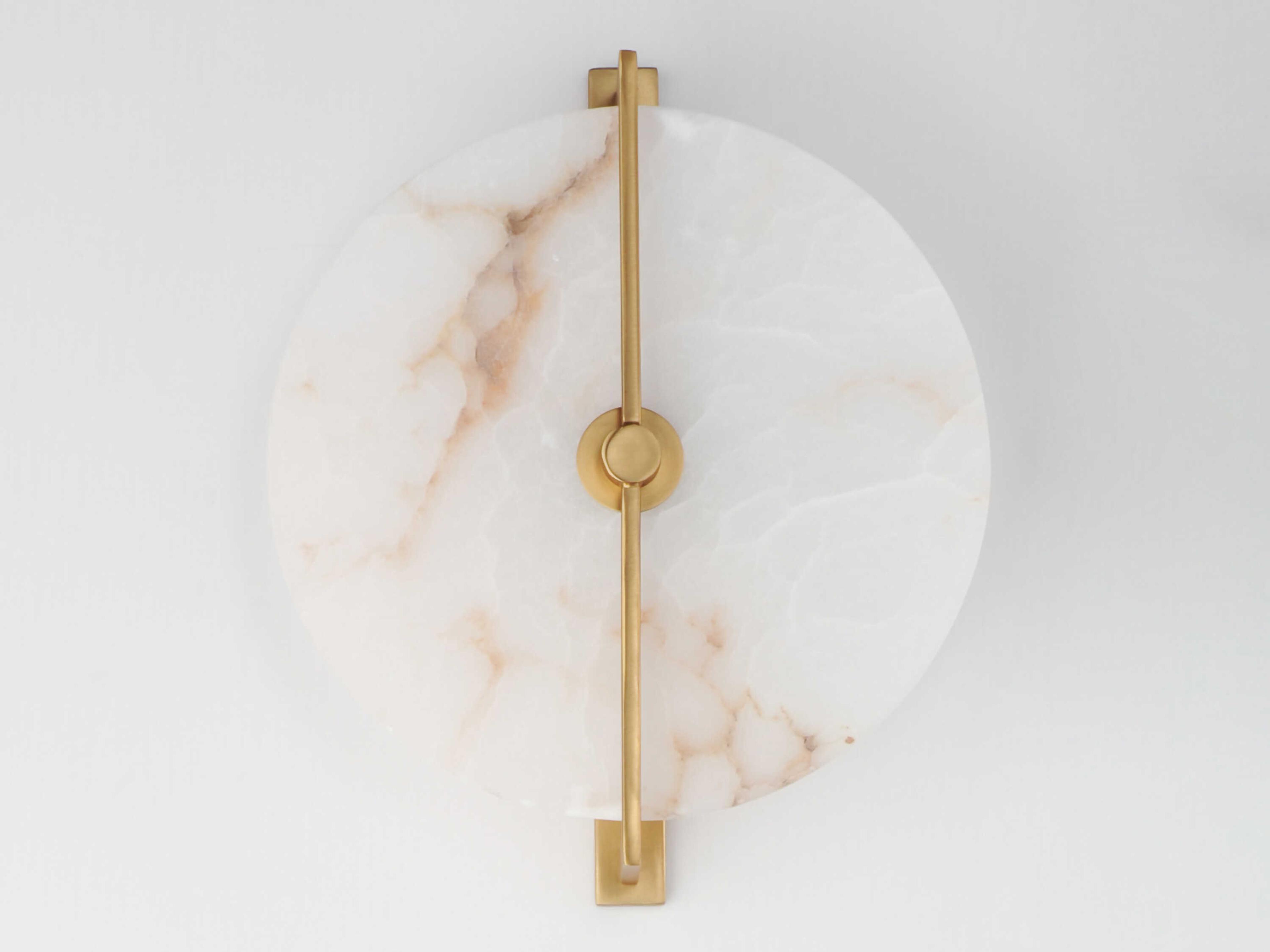 Maxim Lighting Quarry 1-Light Natural Aged Brass Round Flush Mount