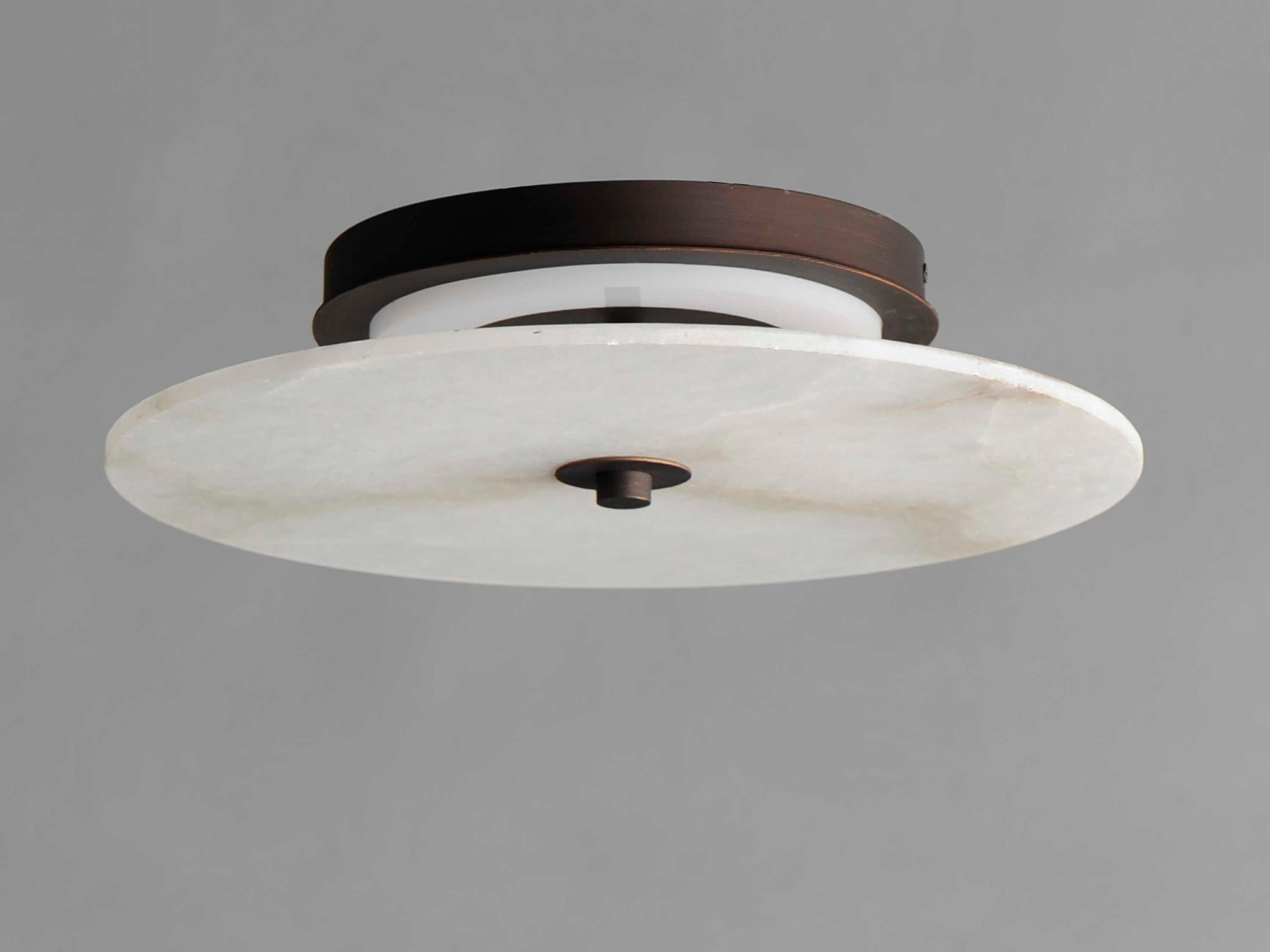 Maxim Lighting Quarry 1-Light Dark Bronze Round Flush Mount