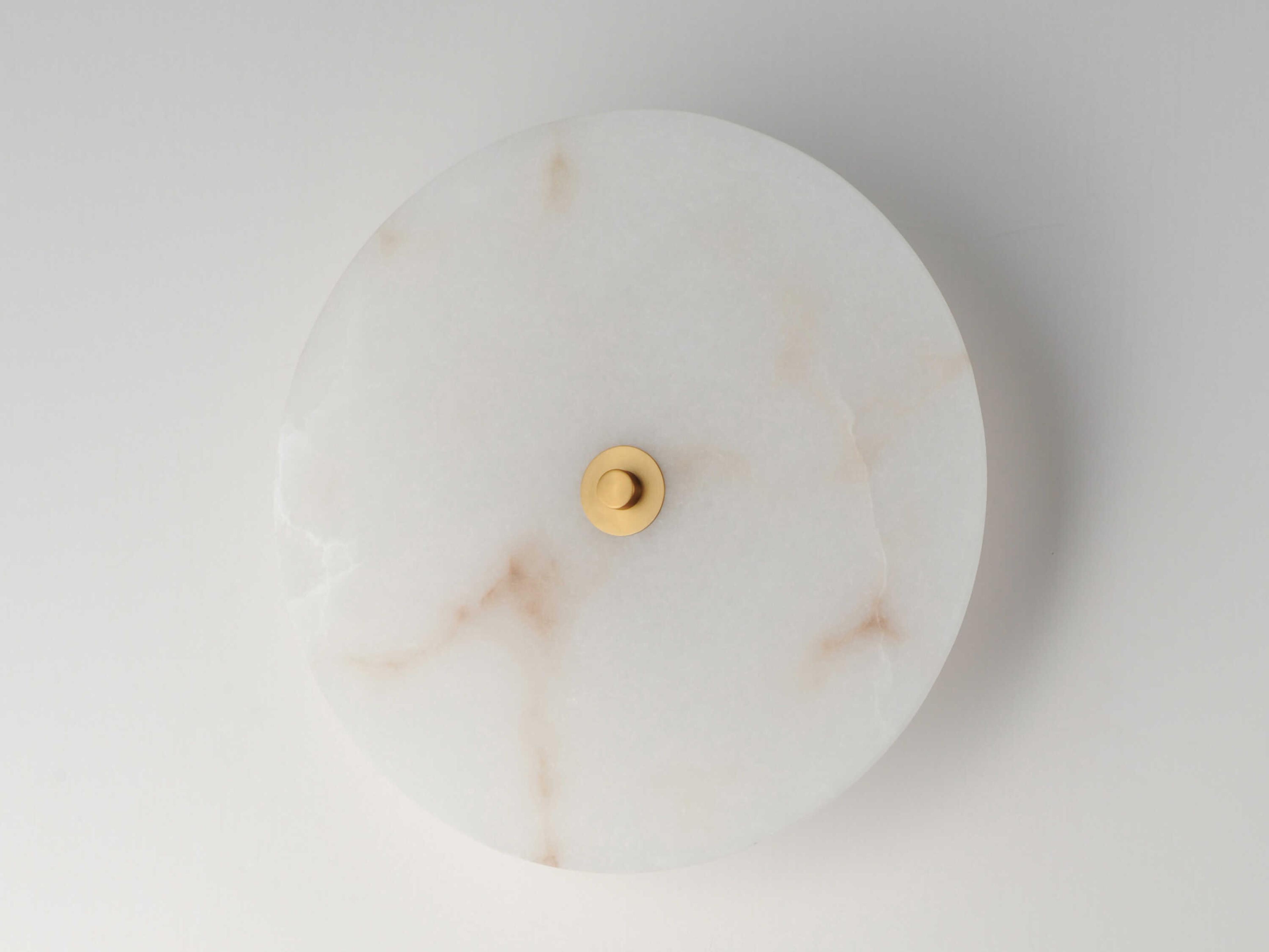 Maxim Lighting Quarry 1-Light Natural Aged Brass Round Flush Mount