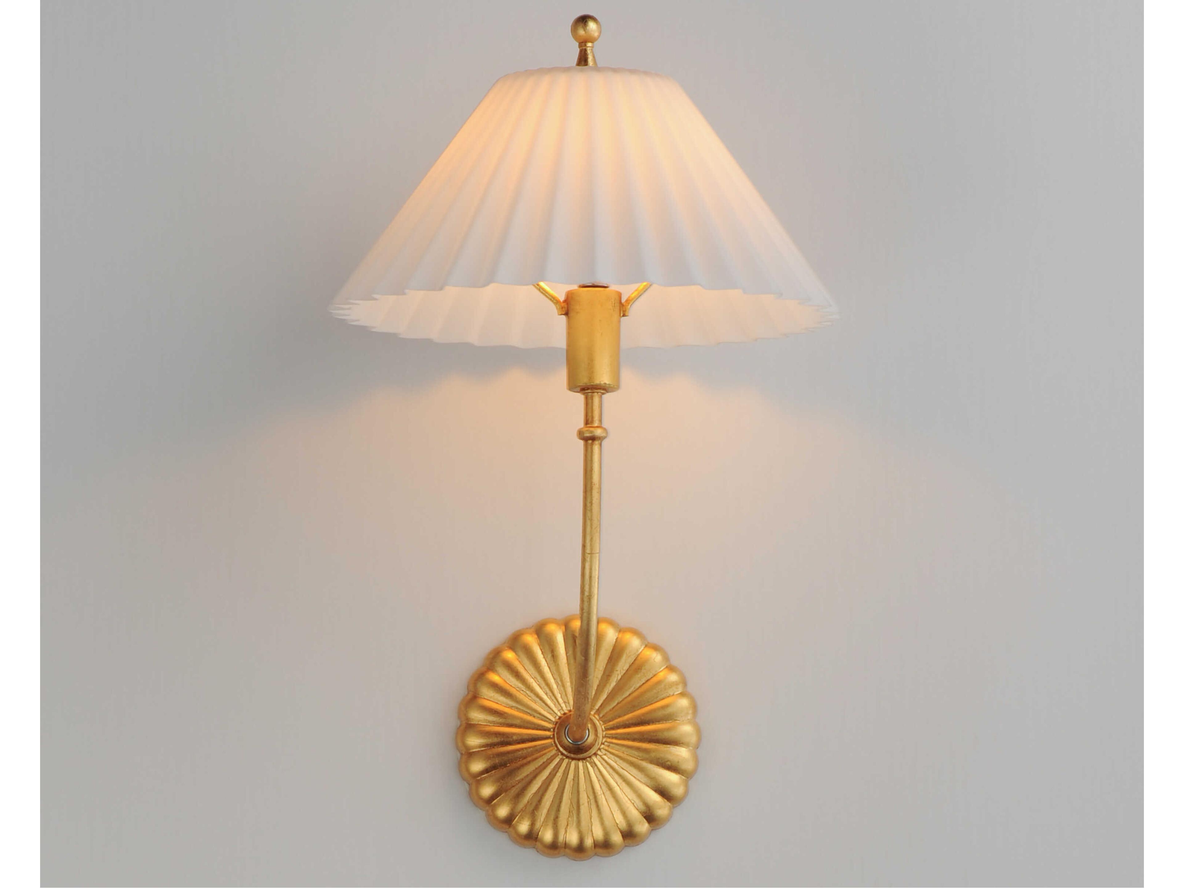 Maxim Lighting Kismet 1-Light Gold Leaf Wall Sconce