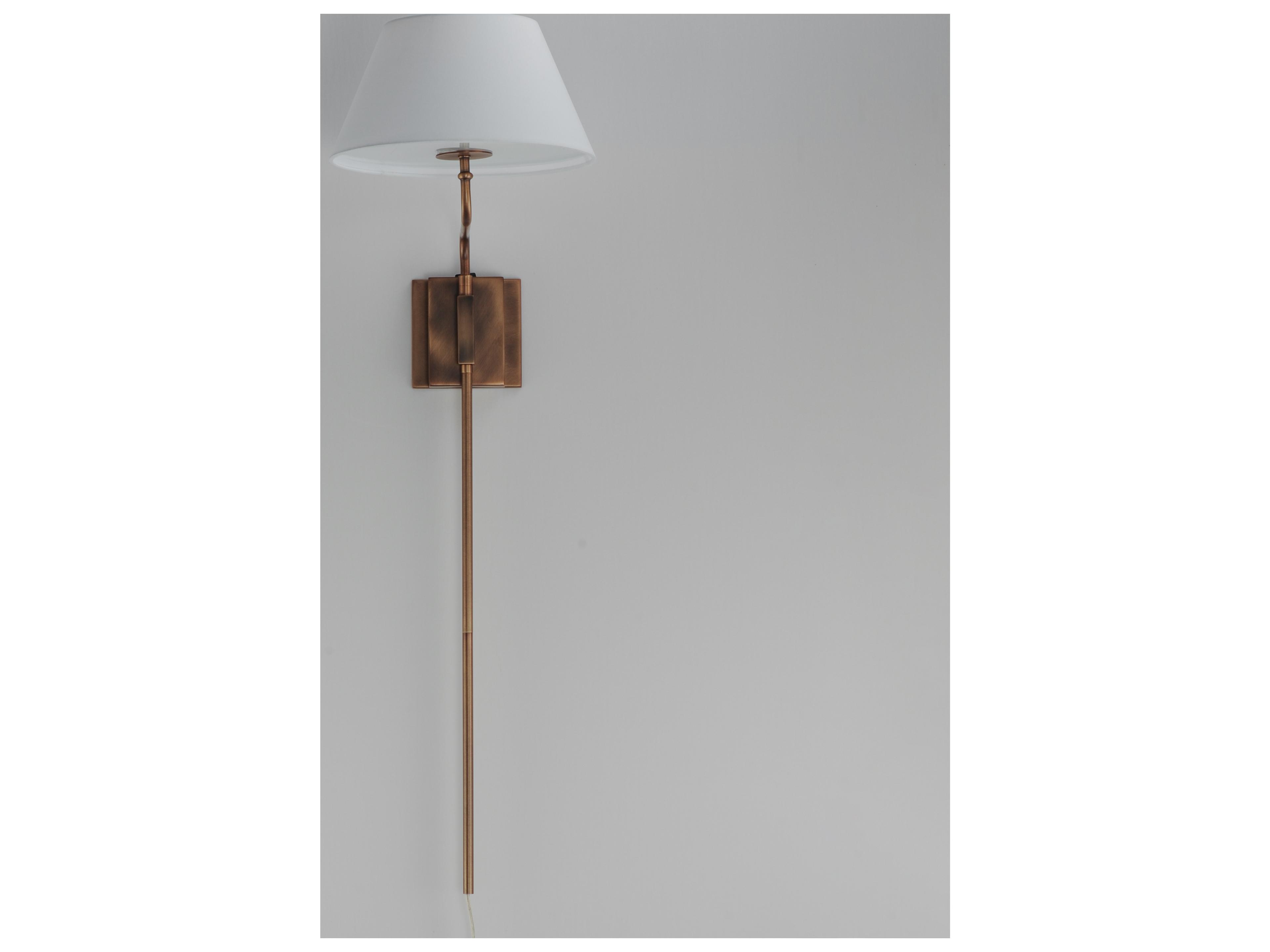 Maxim Lighting Dunbridge 1- Light Weathered Brass Bronze Wall Sconce