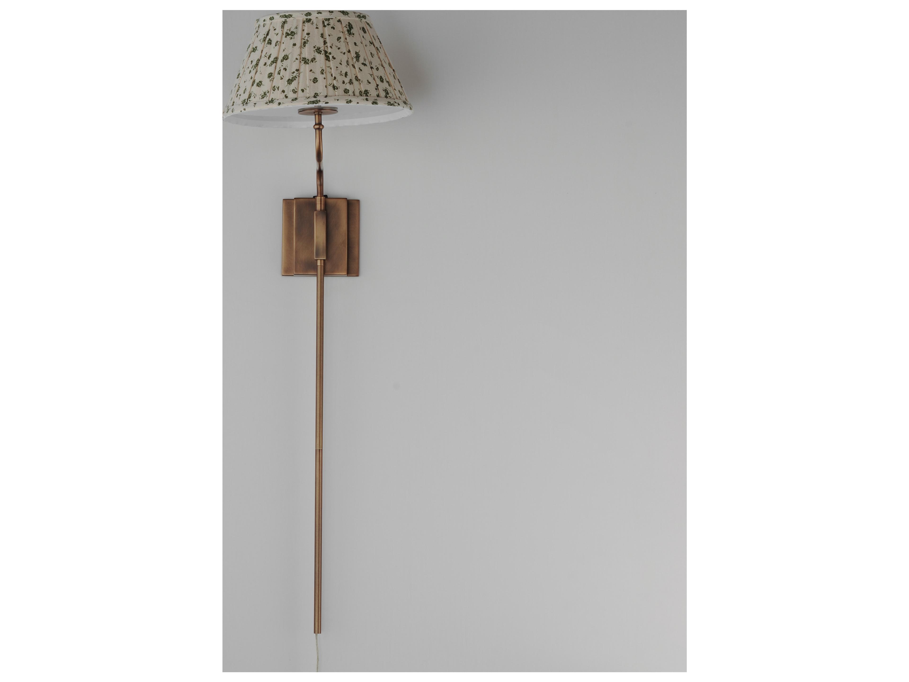 Maxim Lighting Dunbridge 1- Light Weathered Brass Bronze Wall Sconce