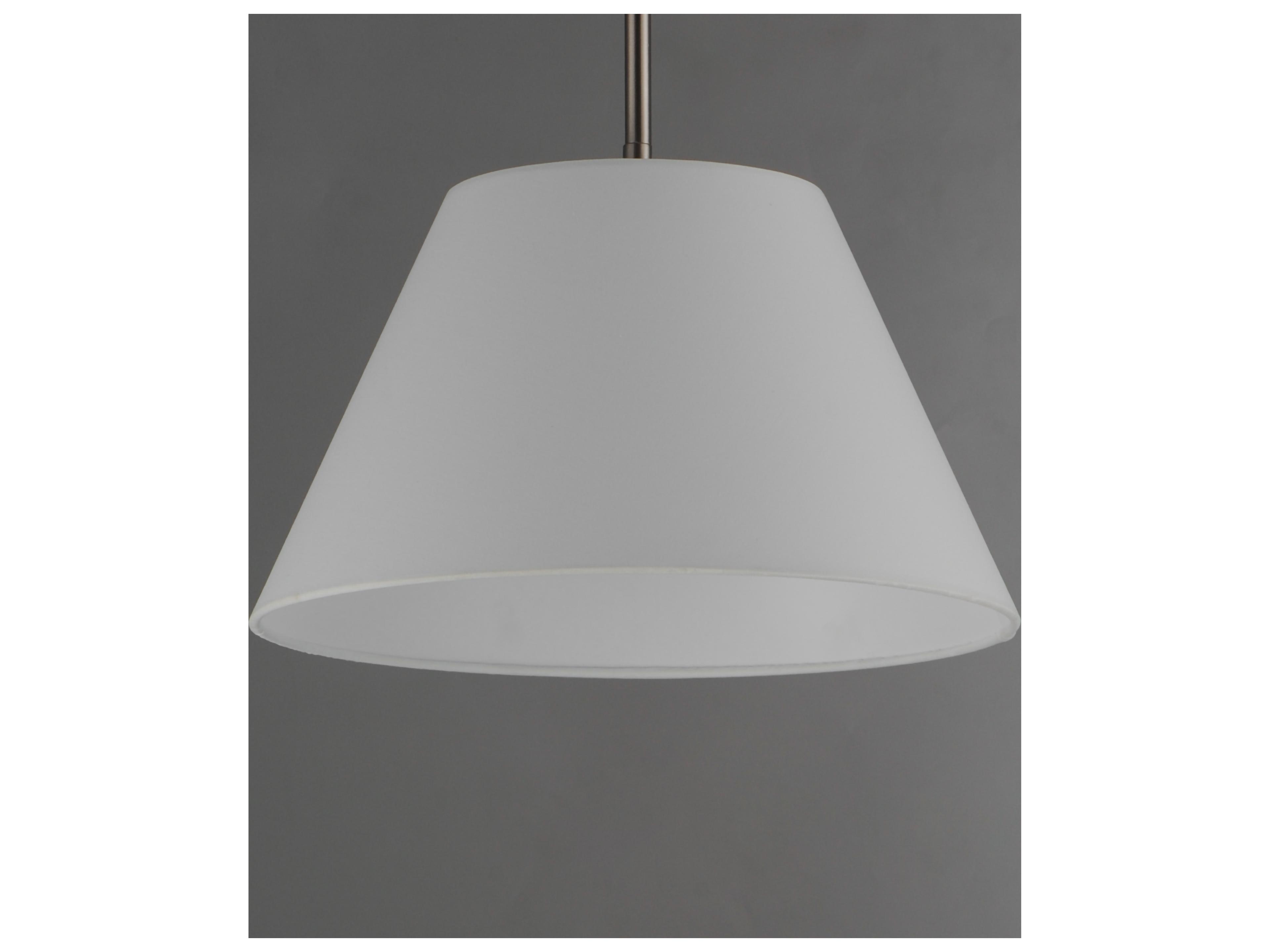 Maxim Lighting Dunbridge 1- Light Polished Nickel Drum Empire Pendant