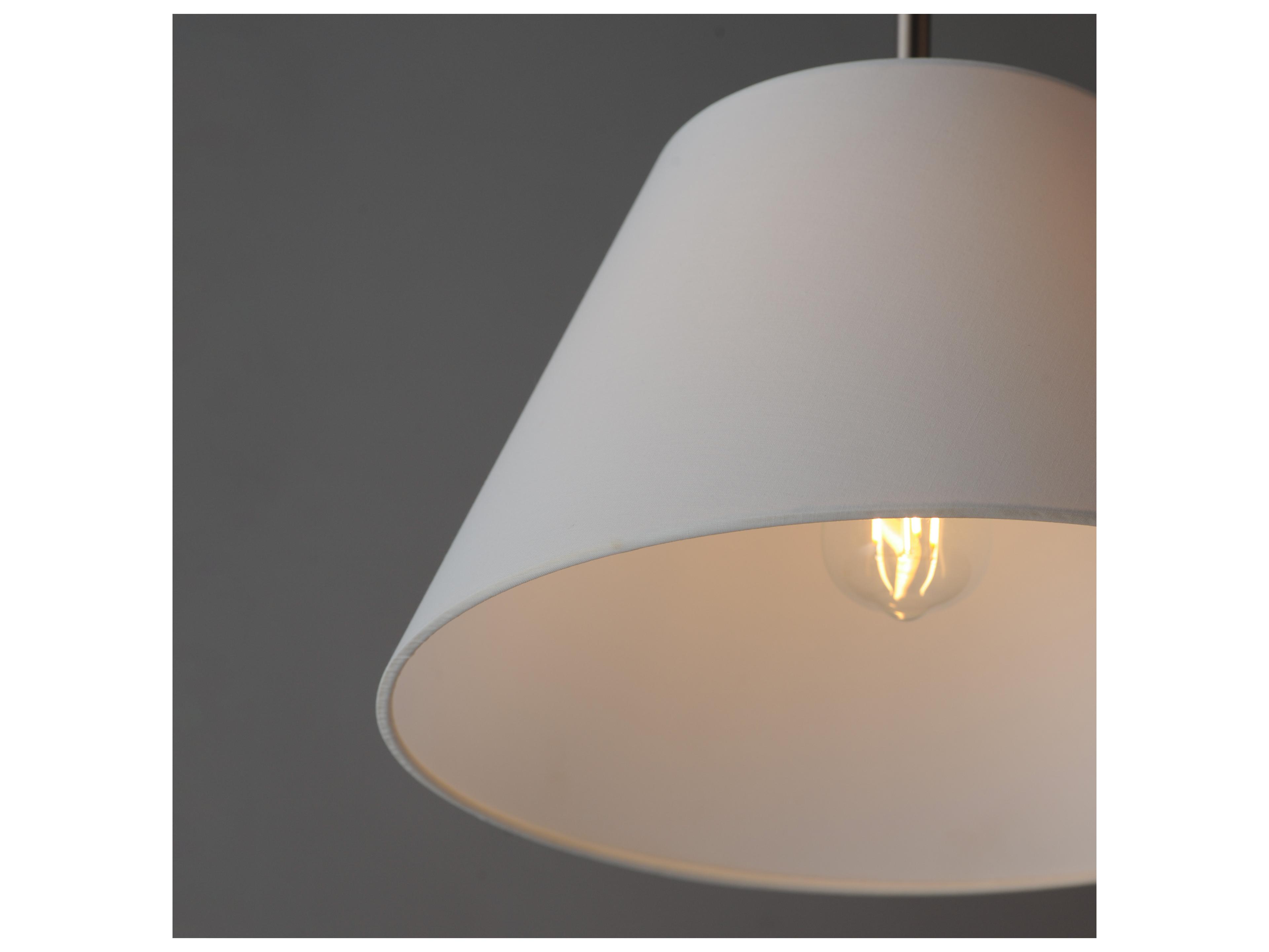 Maxim Lighting Dunbridge 1- Light Polished Nickel Drum Empire Pendant