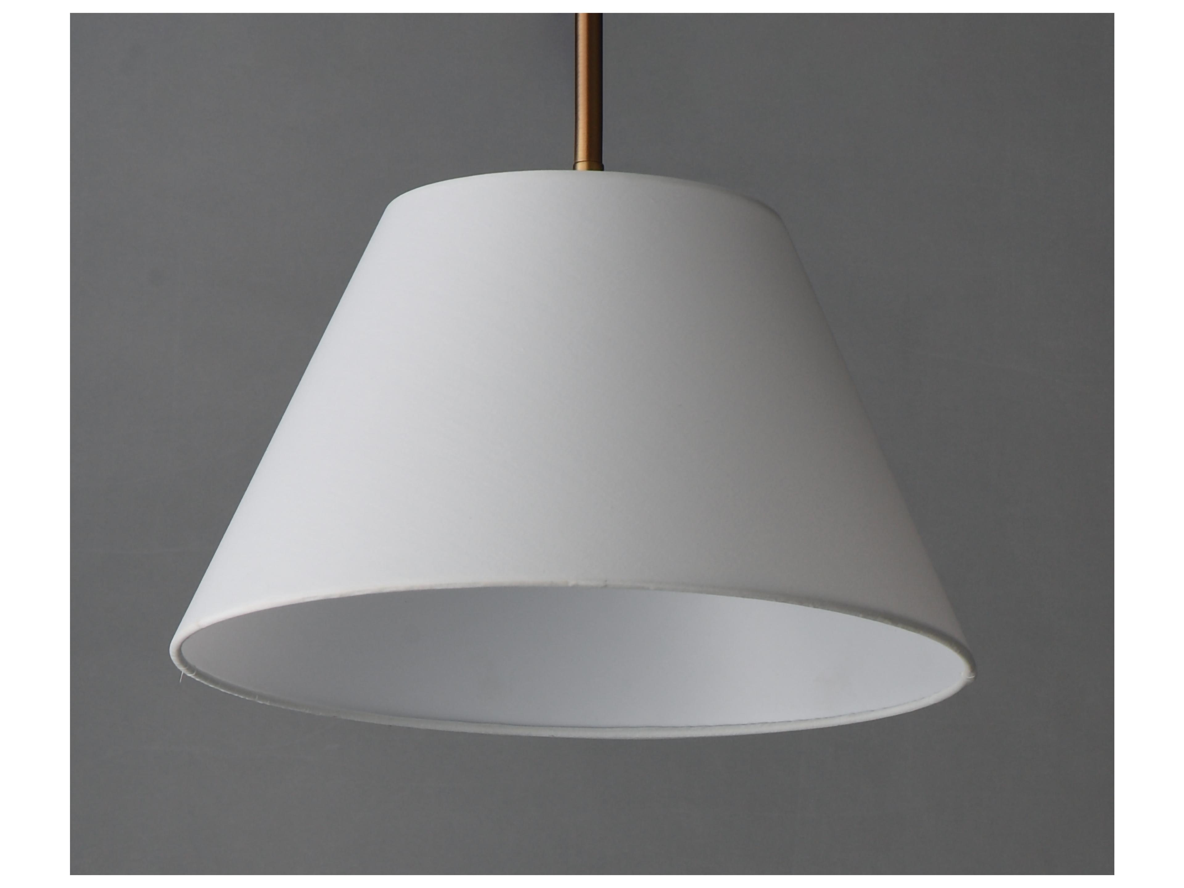 Maxim Lighting Dunbridge 1- Light Weathered Brass Bronze Drum Empire Pendant