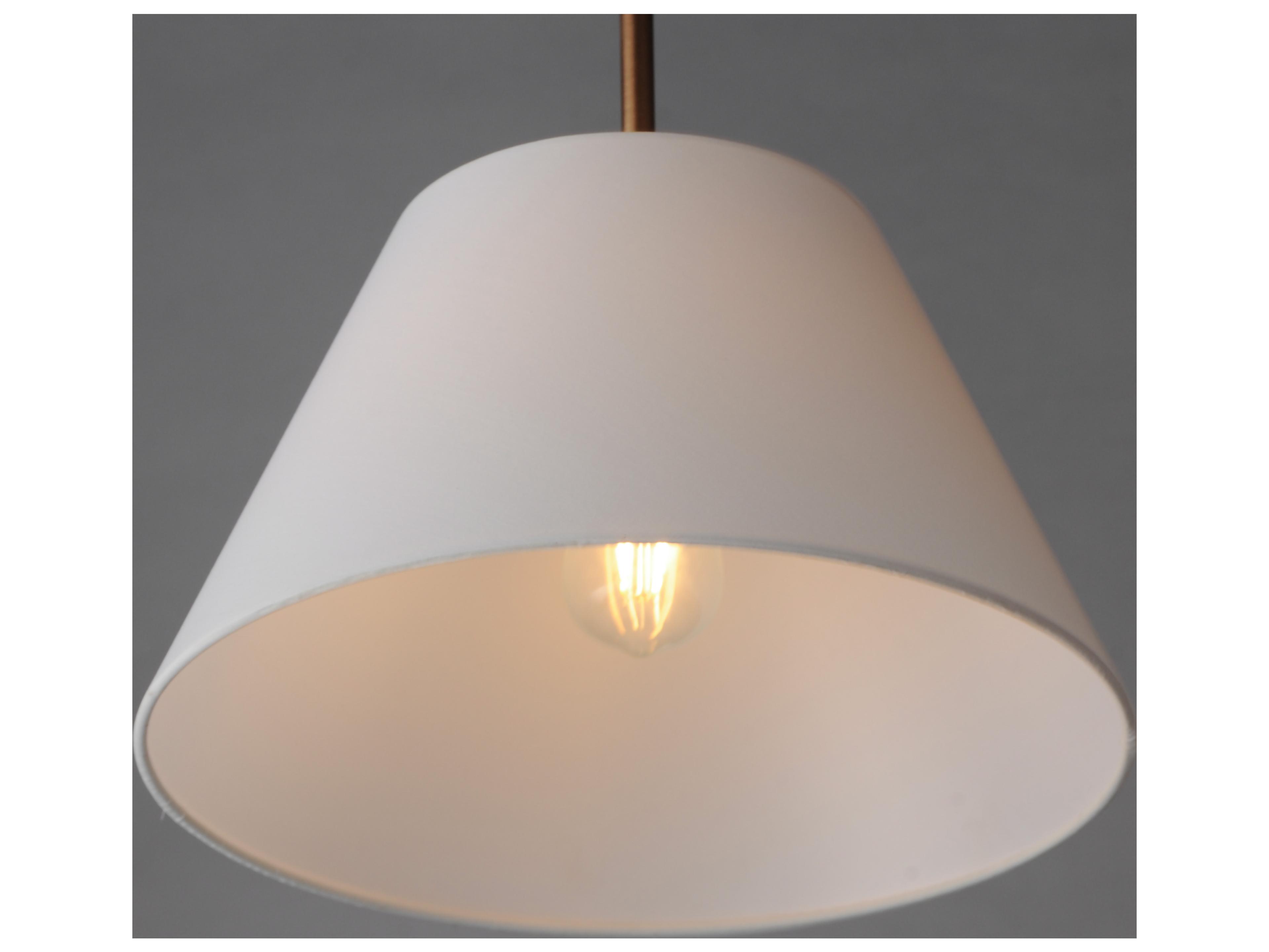 Maxim Lighting Dunbridge 1- Light Weathered Brass Bronze Drum Empire Pendant