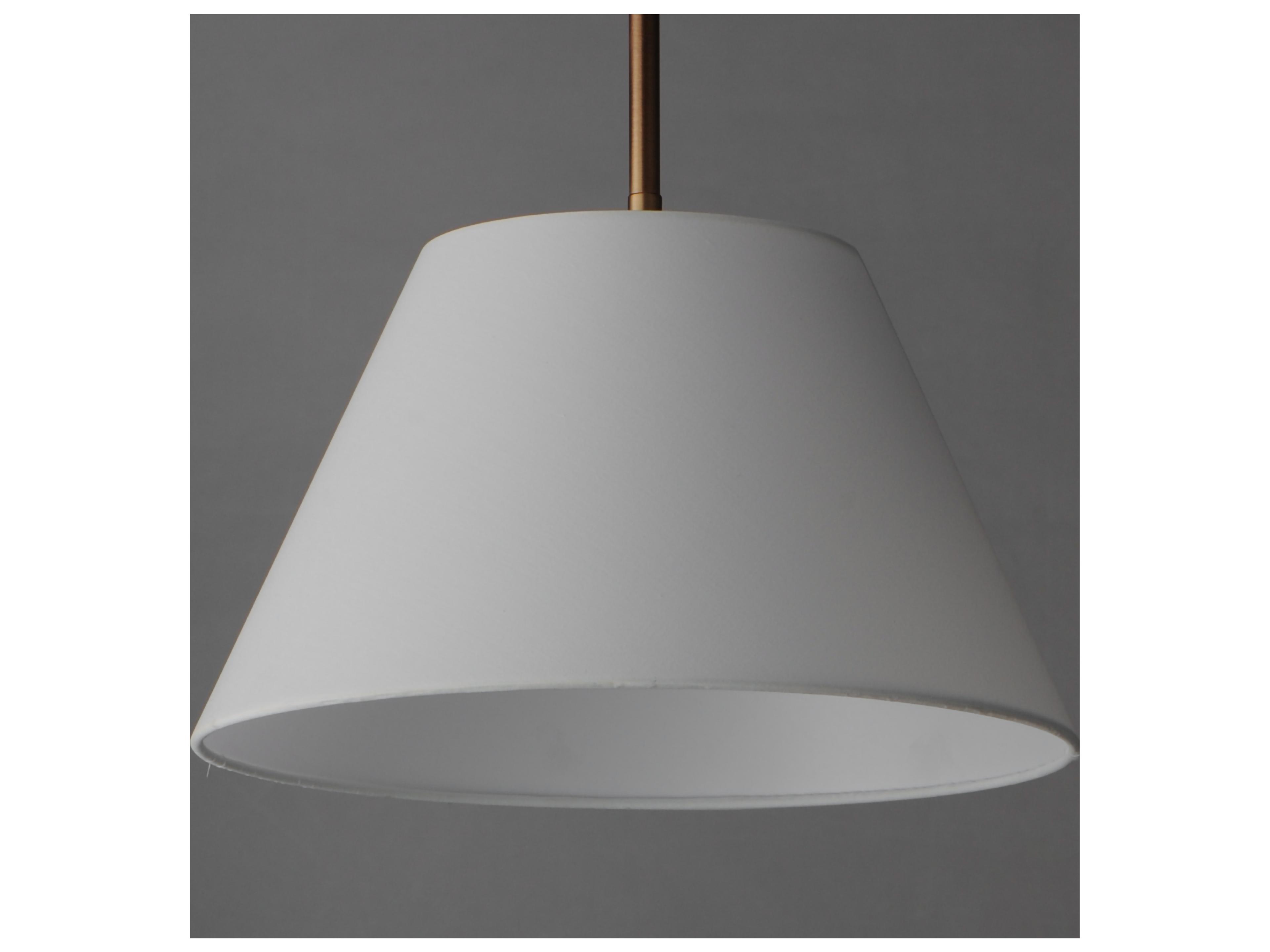 Maxim Lighting Dunbridge 1- Light Weathered Brass Bronze Drum Empire Pendant