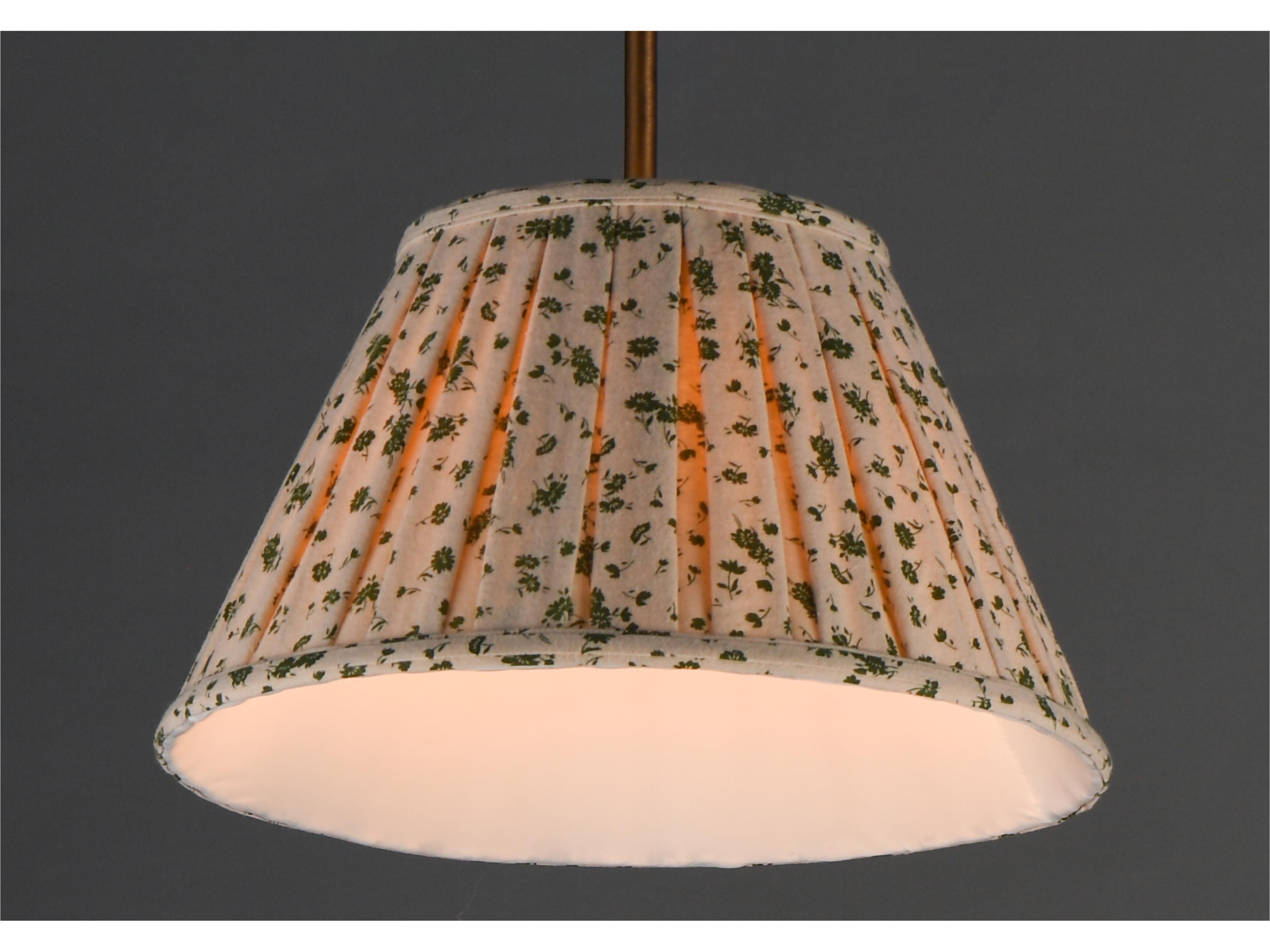 Maxim Lighting Dunbridge 1- Light Weathered Brass Bronze Drum Empire Pendant