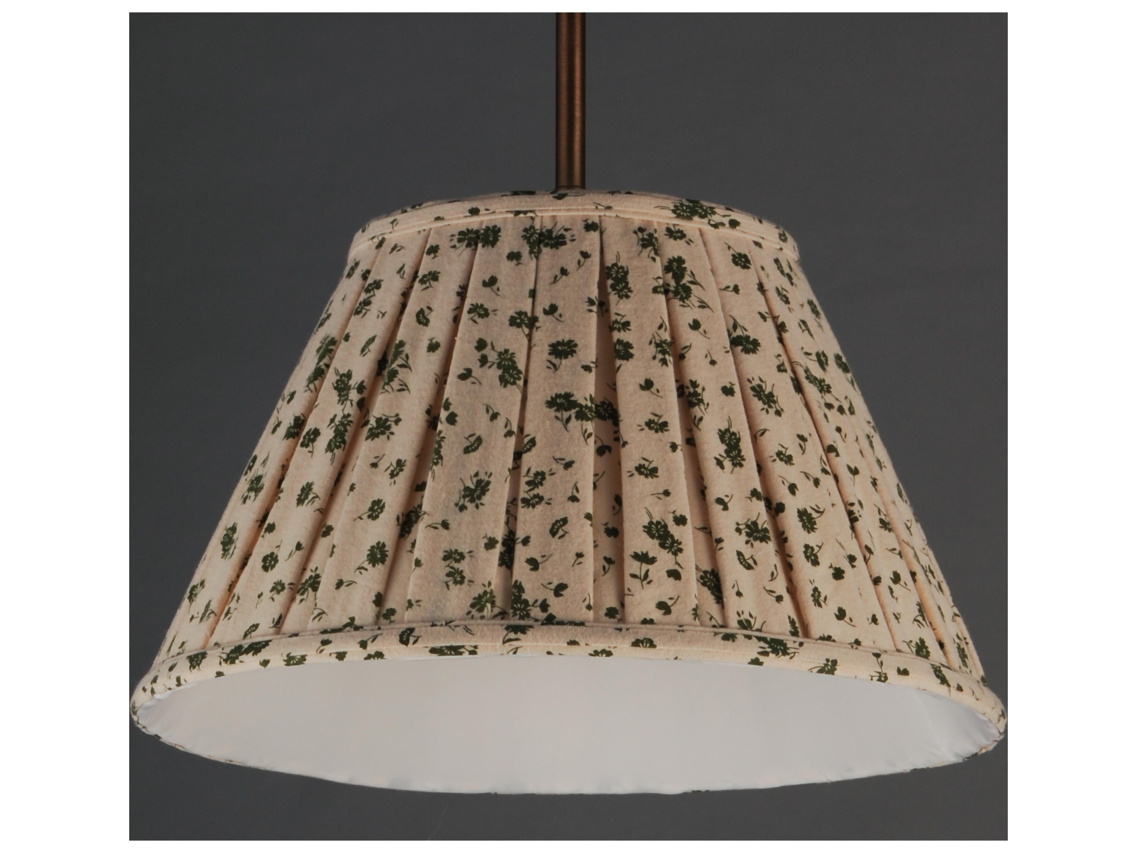 Maxim Lighting Dunbridge 1- Light Weathered Brass Bronze Drum Empire Pendant