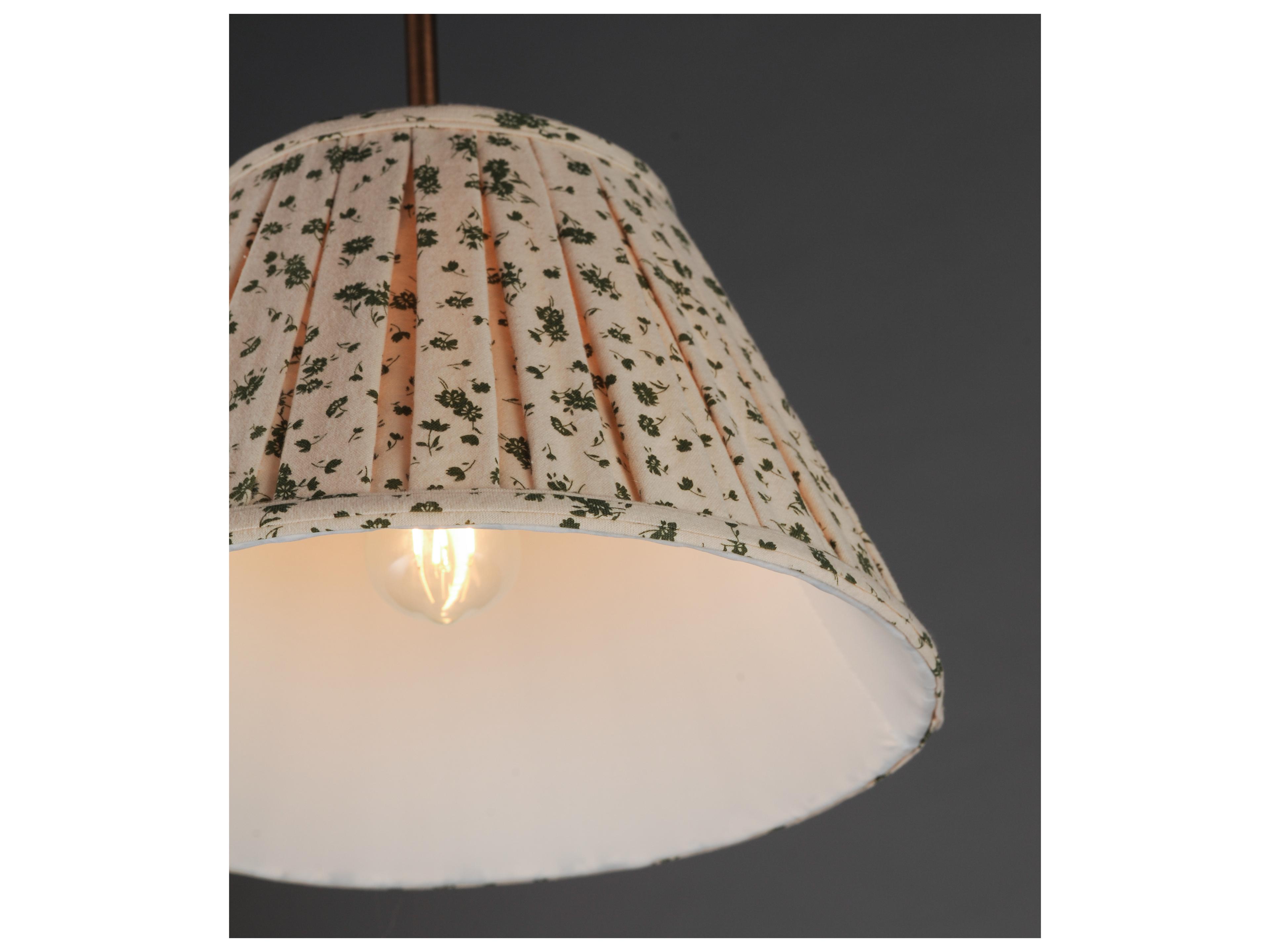 Maxim Lighting Dunbridge 1- Light Weathered Brass Bronze Drum Empire Pendant