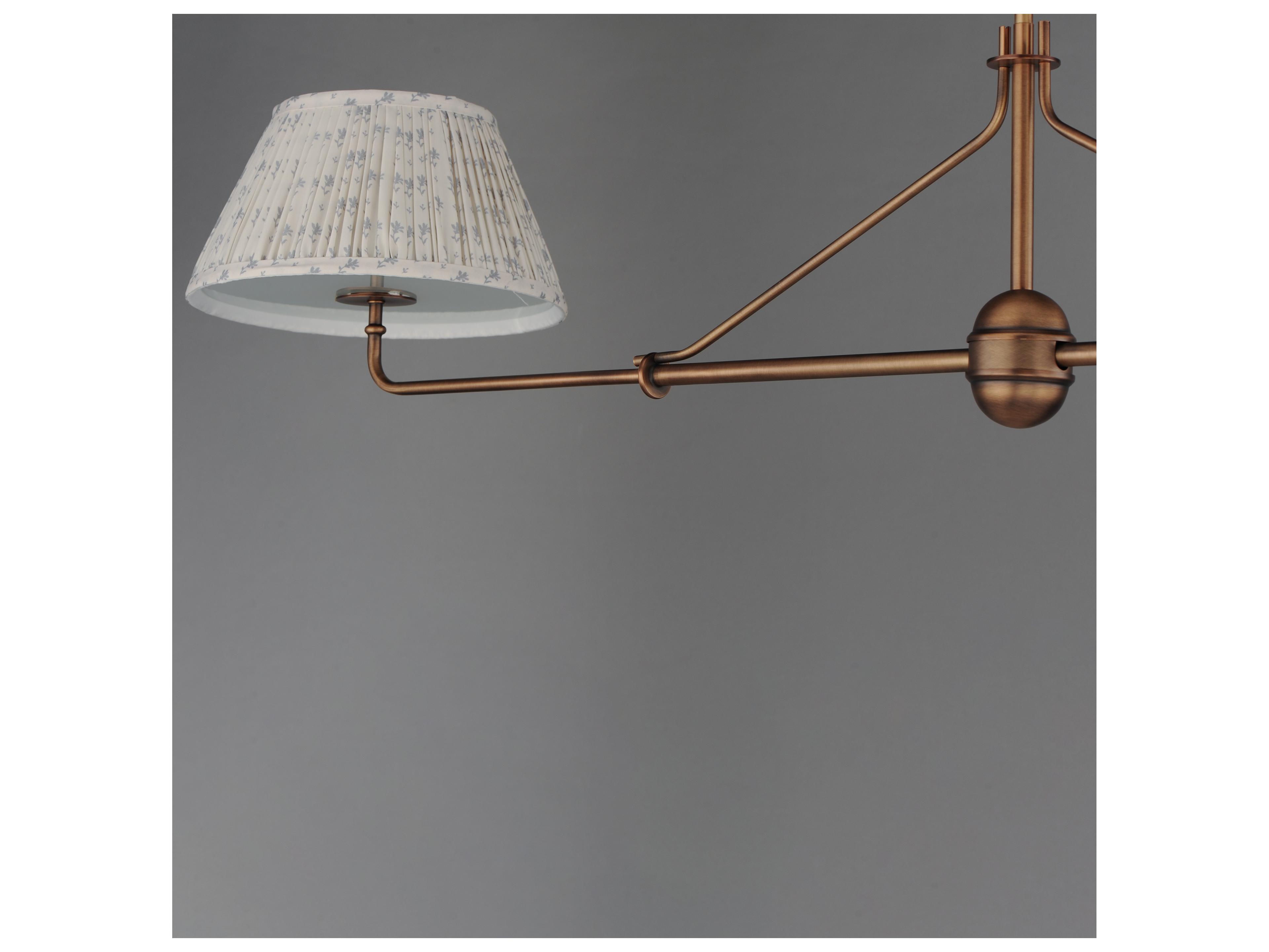 Maxim Lighting Dunbridge 2- Light Weathered Brass Bronze Linear Island Pendant
