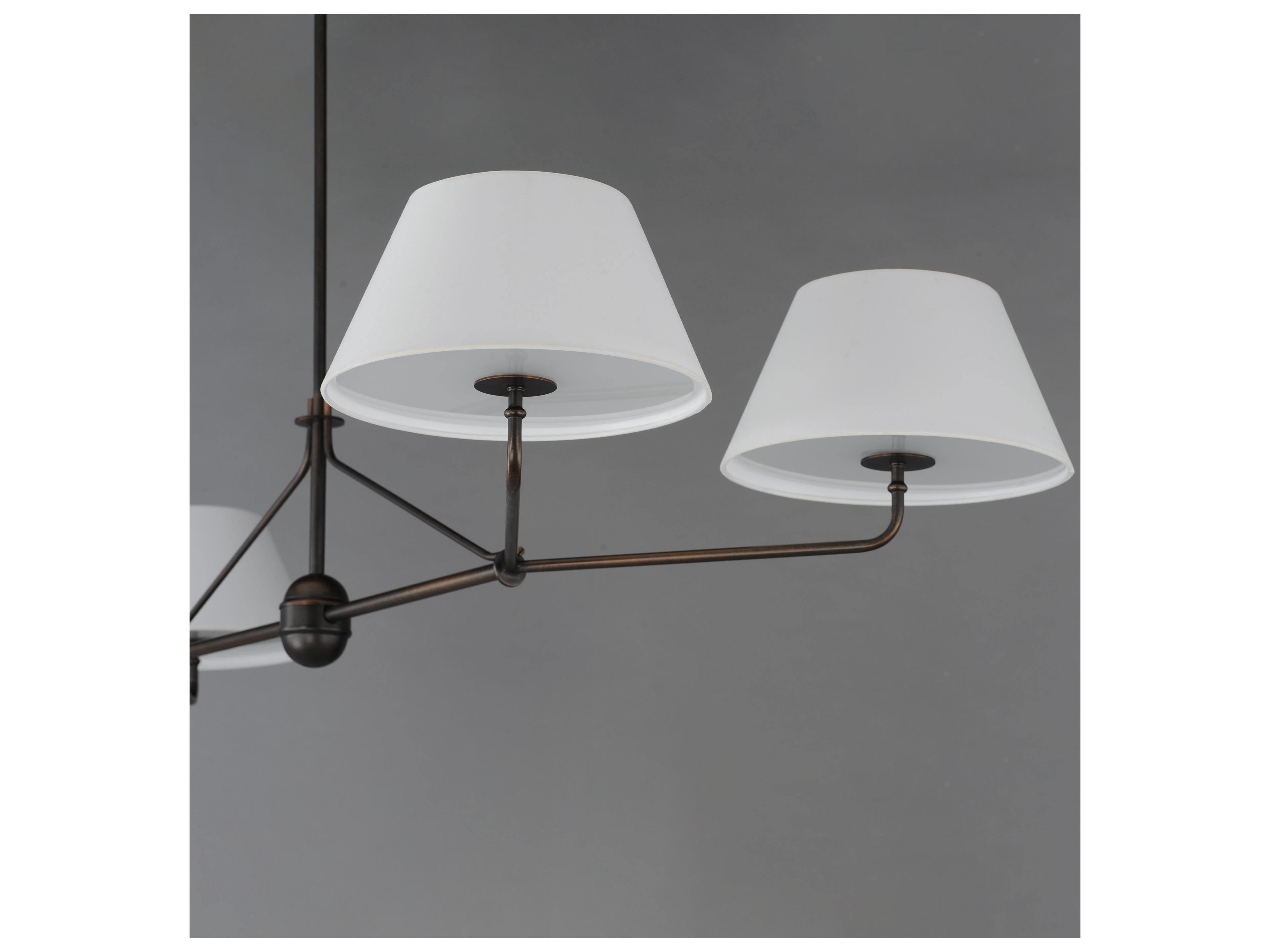 Maxim Lighting Dunbridge 4- Light Antique Bronze Black Traditional Empire Linear Chandelier