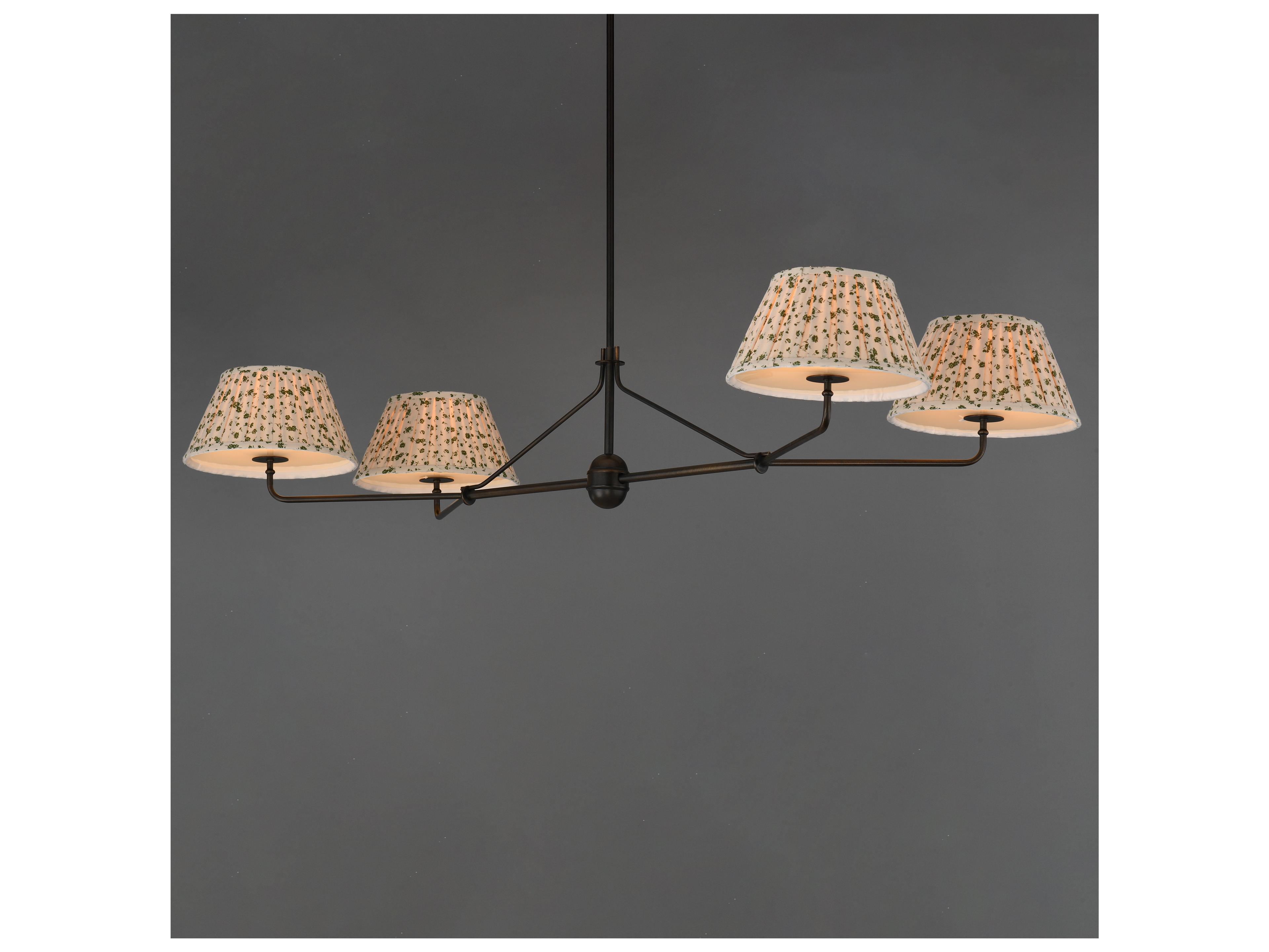 Maxim Lighting Dunbridge 4- Light Antique Bronze Black Traditional Empire Linear Chandelier