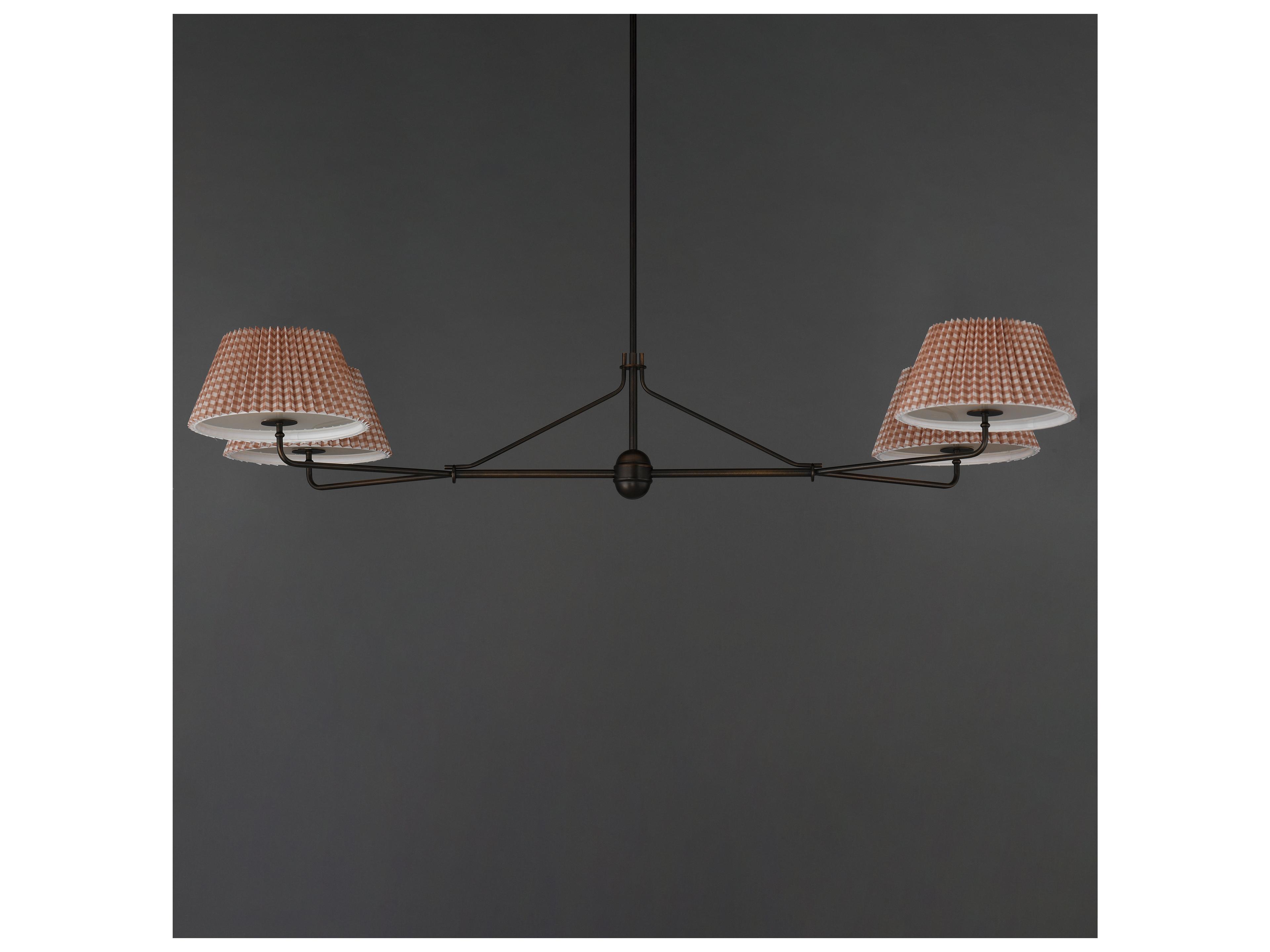 Maxim Lighting Dunbridge 4- Light Antique Bronze Black Traditional Empire Linear Chandelier