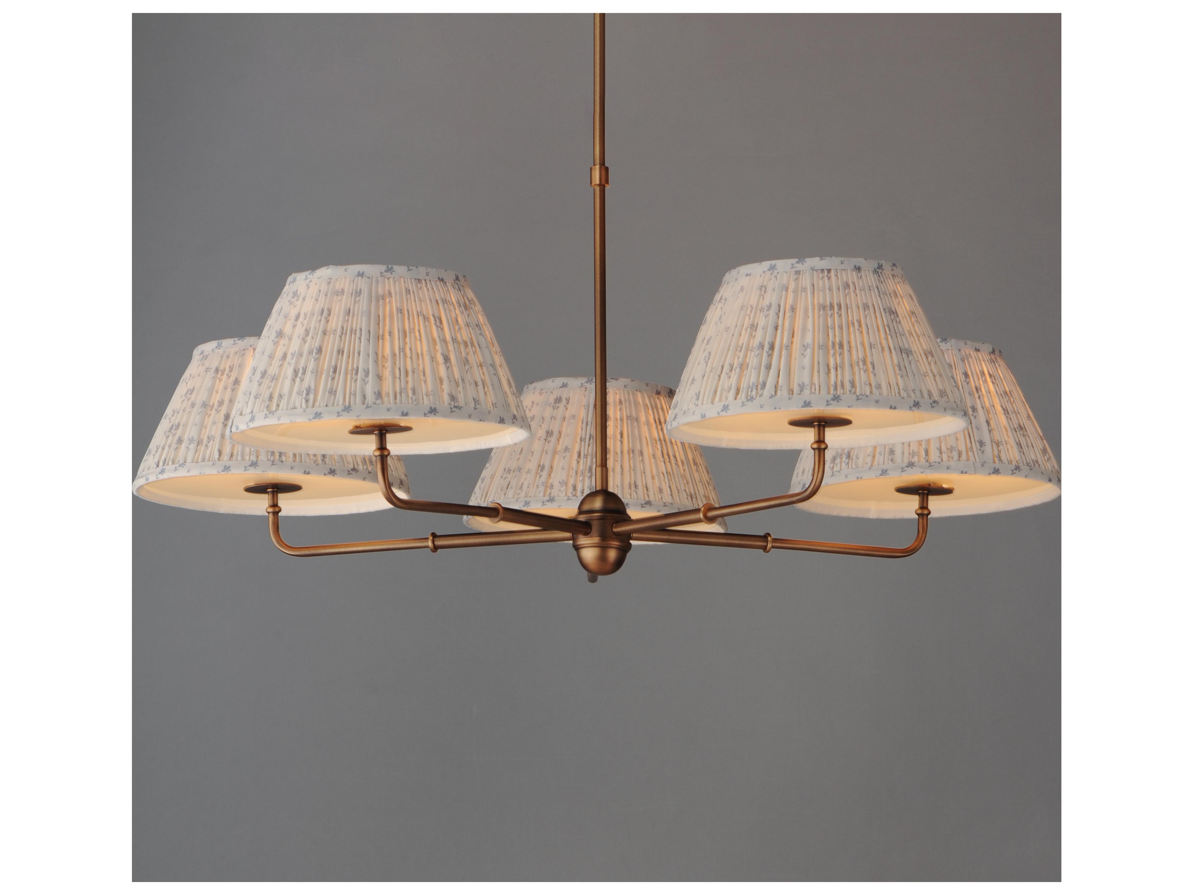 Maxim Lighting Dunbridge 5- Light Weathered Brass Traditional Empire Chandelier