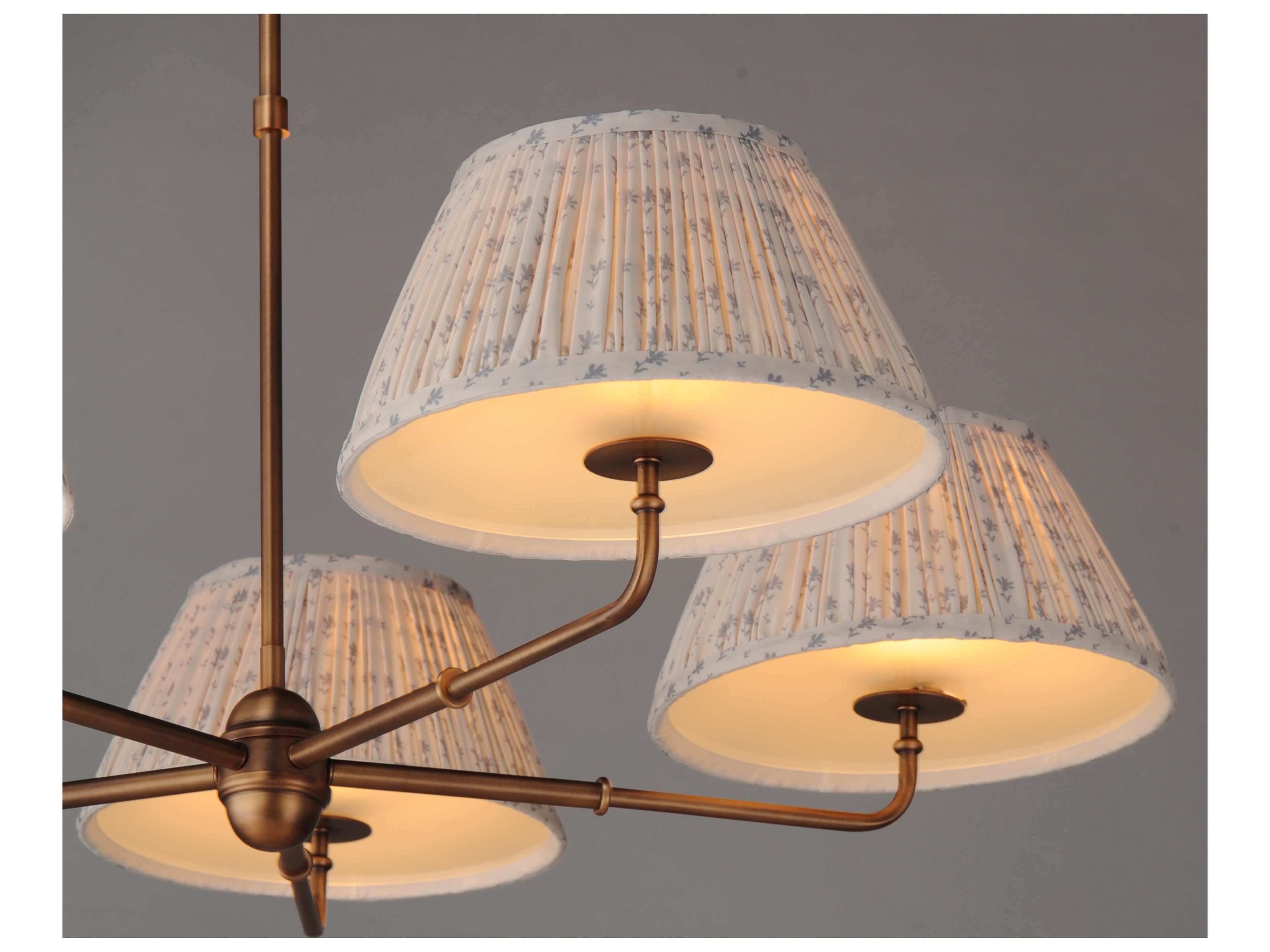 Maxim Lighting Dunbridge 5- Light Weathered Brass Traditional Empire Chandelier