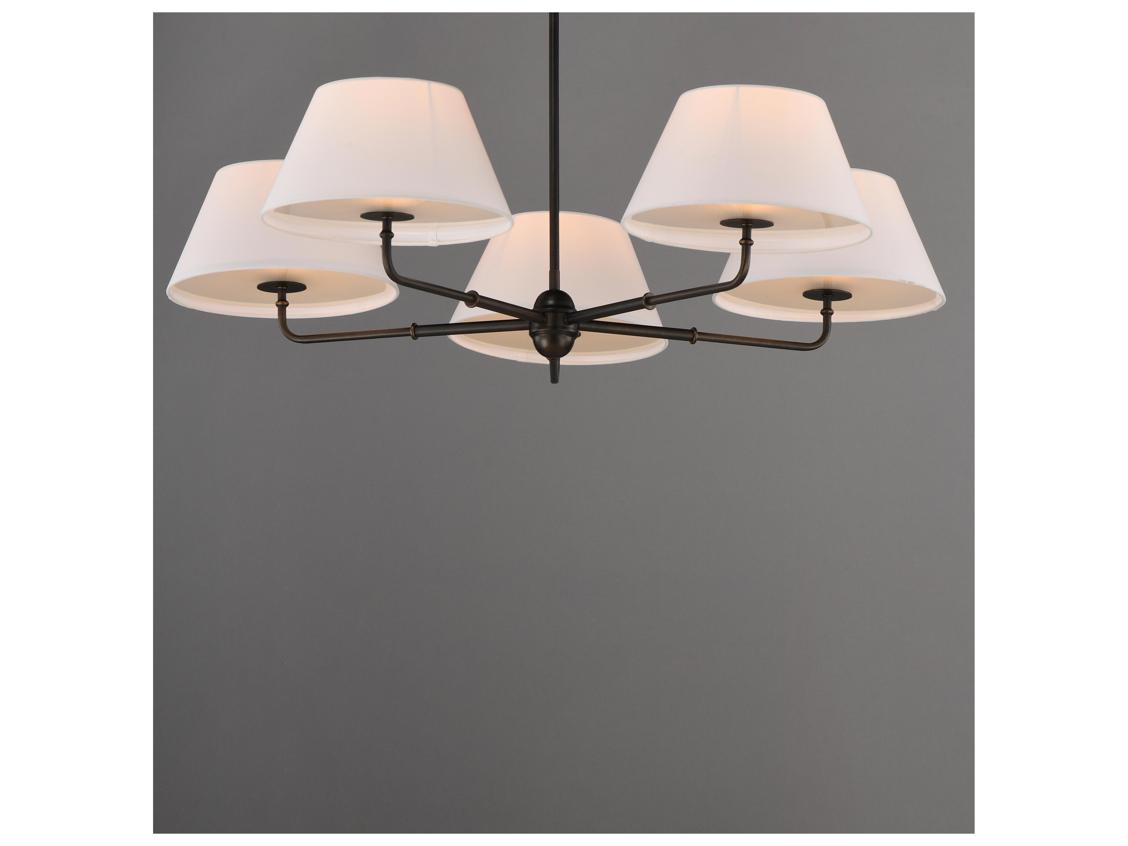 Maxim Lighting Dunbridge 5- Light Antique Bronze Traditional Empire Chandelier