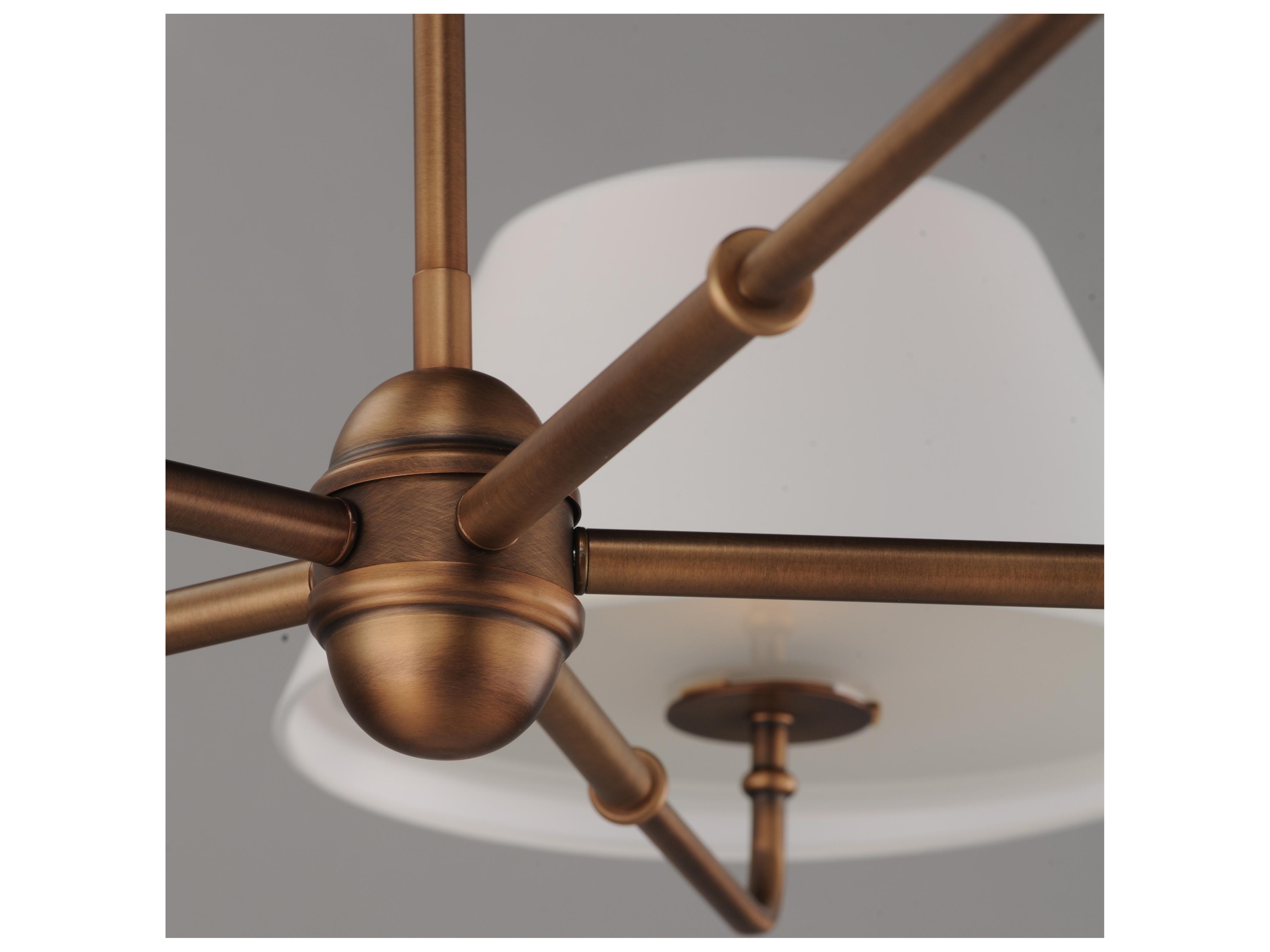 Maxim Lighting Dunbridge 5- Light Weathered Brass Traditional Empire Chandelier