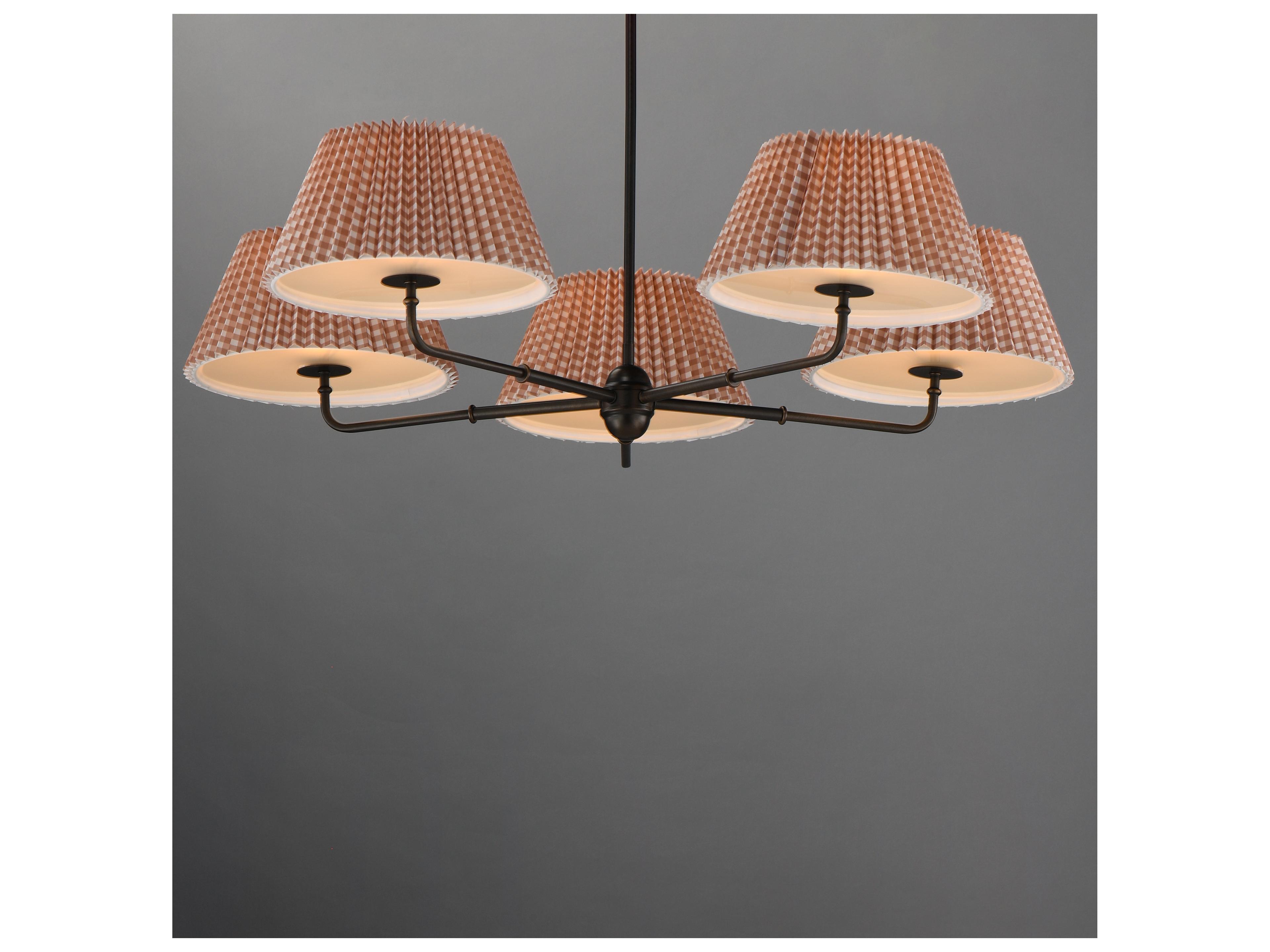 Maxim Lighting Dunbridge 5- Light Rubbed Bronze Antique Traditional Empire Chandelier