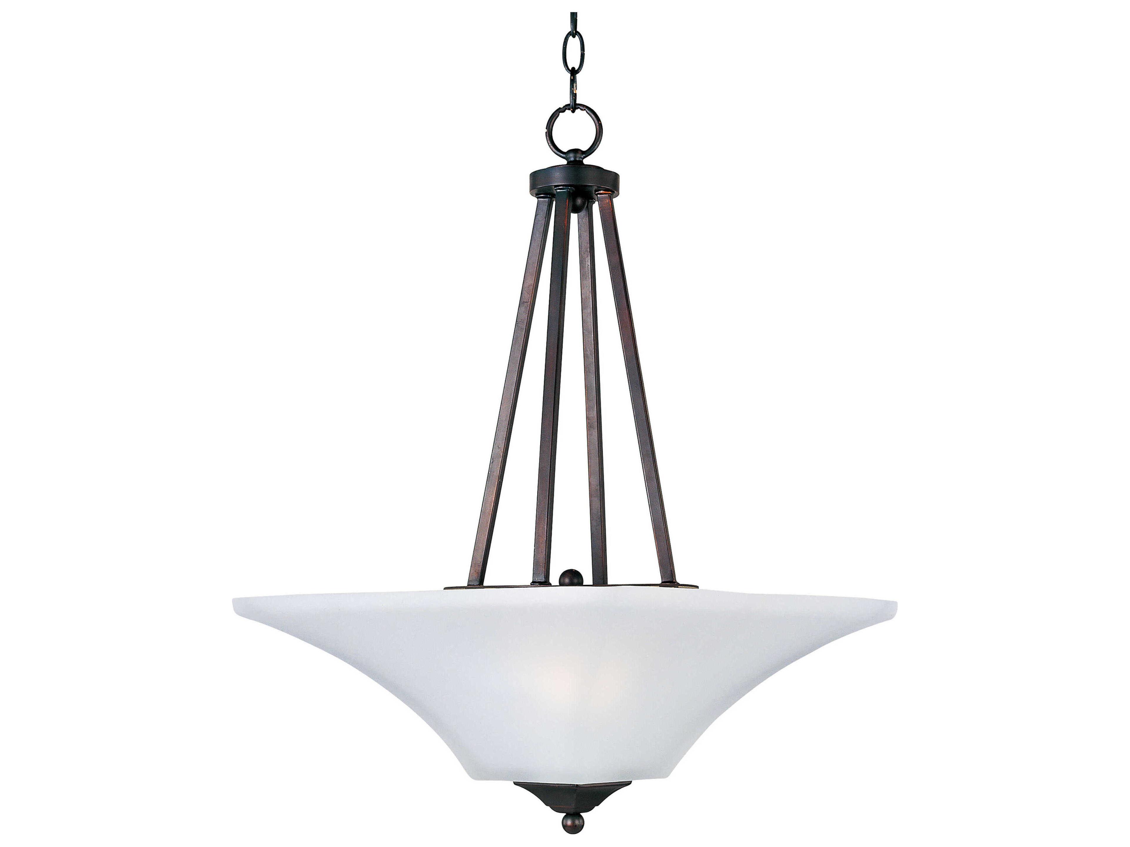 Aurora 2-Light Oil Rubbed Bronze Glass Bell Pendant