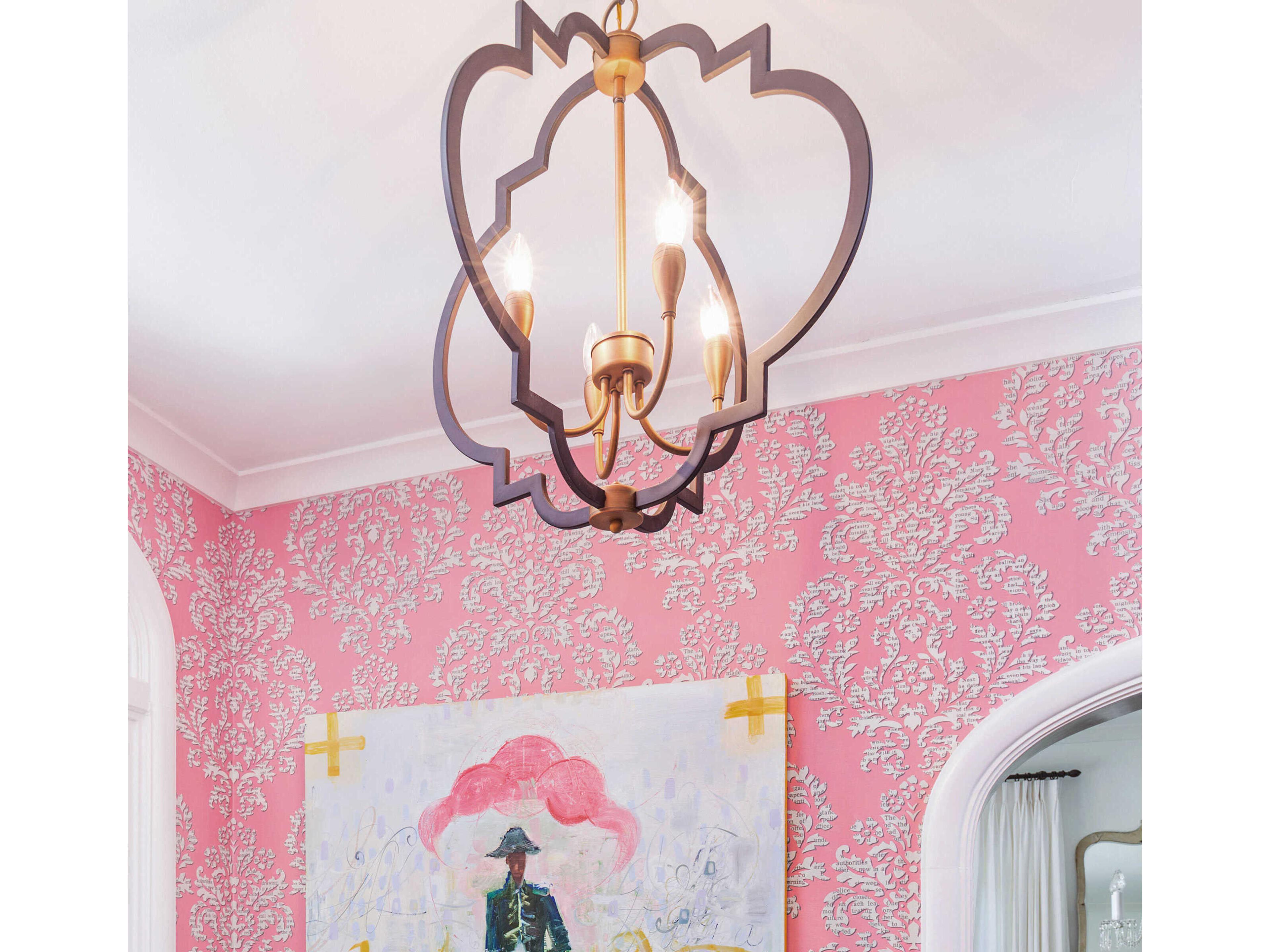 Maxim Lighting Crest 4-Light Oil Rubbed Bronze Antique Brass Candelabra Chandelier