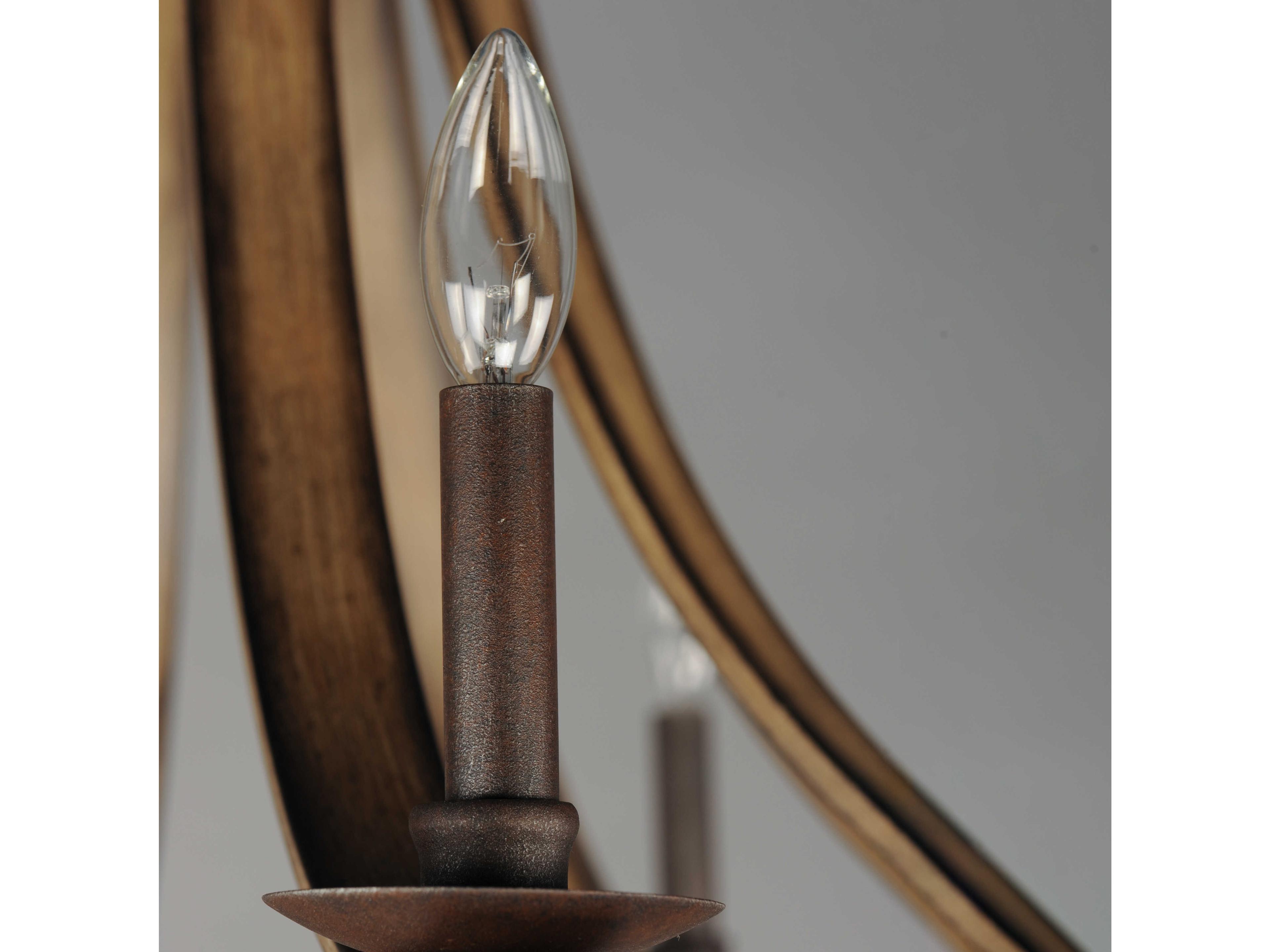 Maxim Lighting Basque 5-Light Driftwood Anthracite Brown Candelabra Chandelier