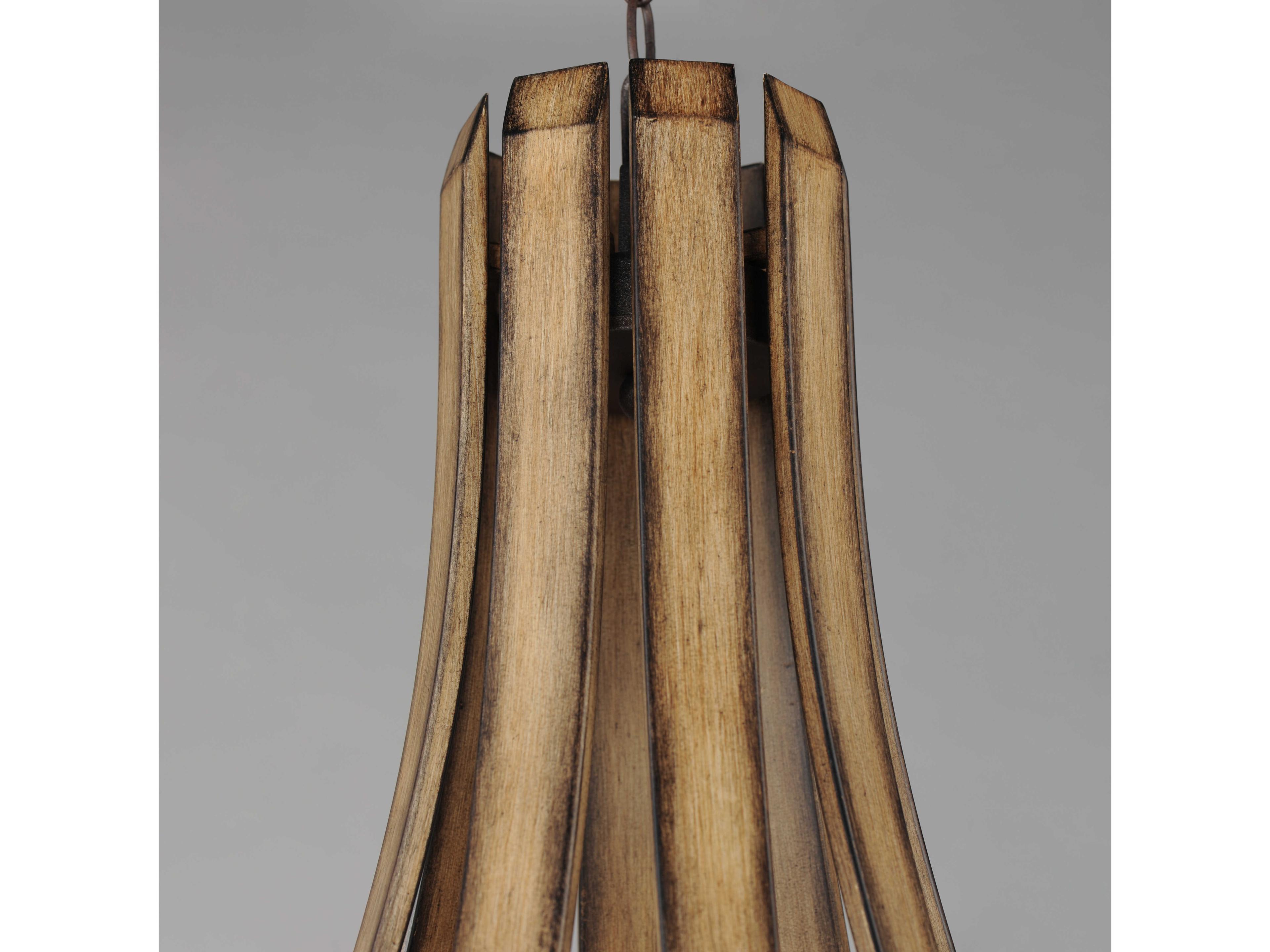 Maxim Lighting Basque 8-Light Driftwood Anthracite Brown Candelabra Chandelier