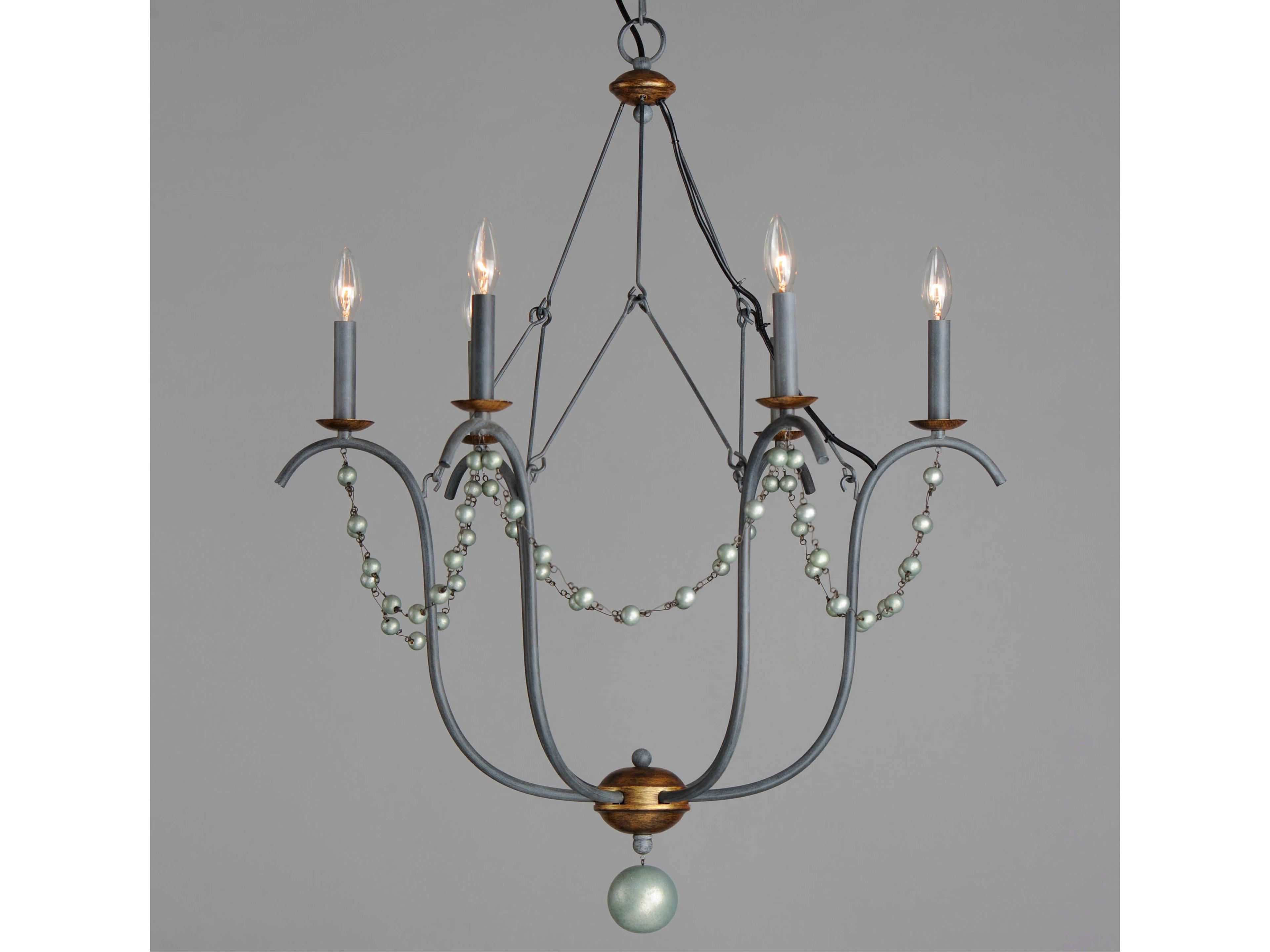 Maxim Lighting Formosa 6-Light Golden Noir Brown Candelabra Chandelier