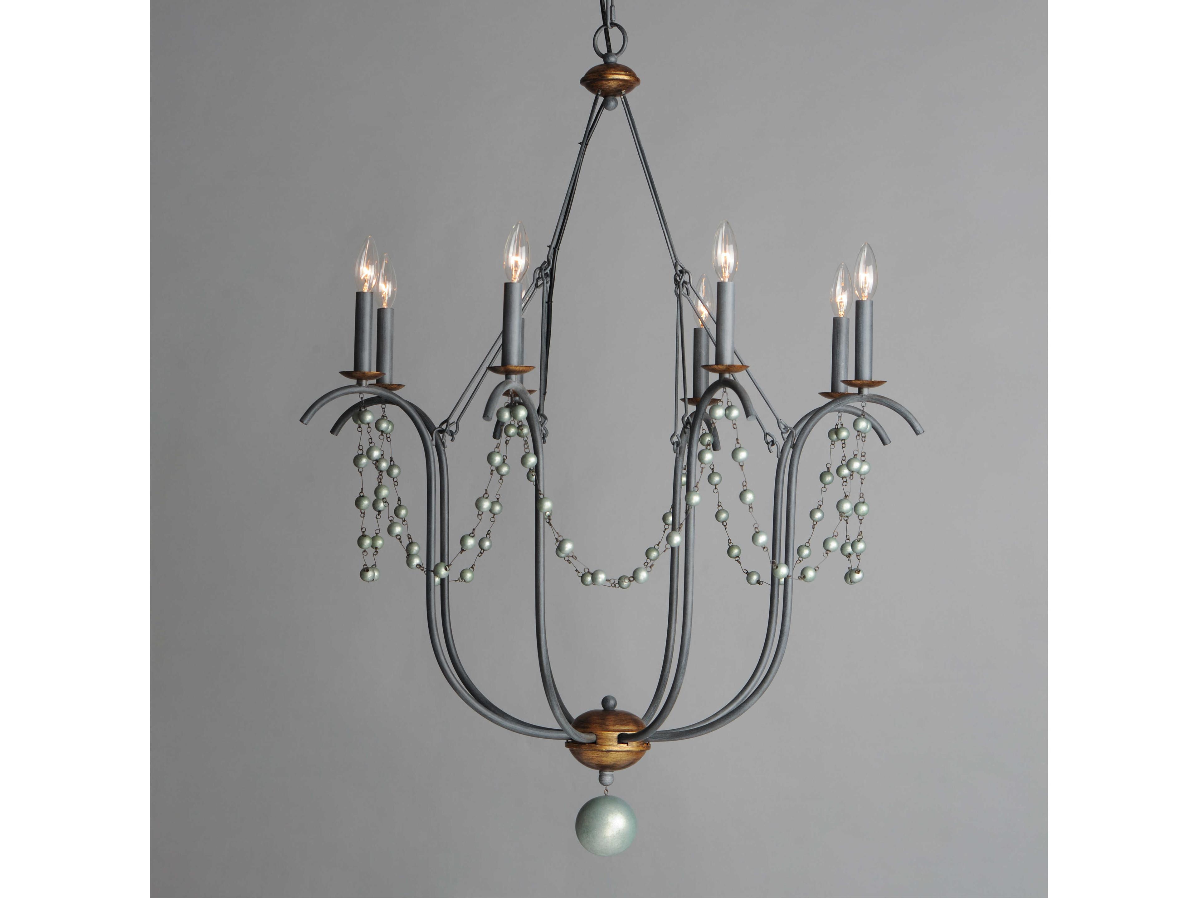 Maxim Lighting Formosa 8-Light Golden Noir Brown Candelabra Chandelier