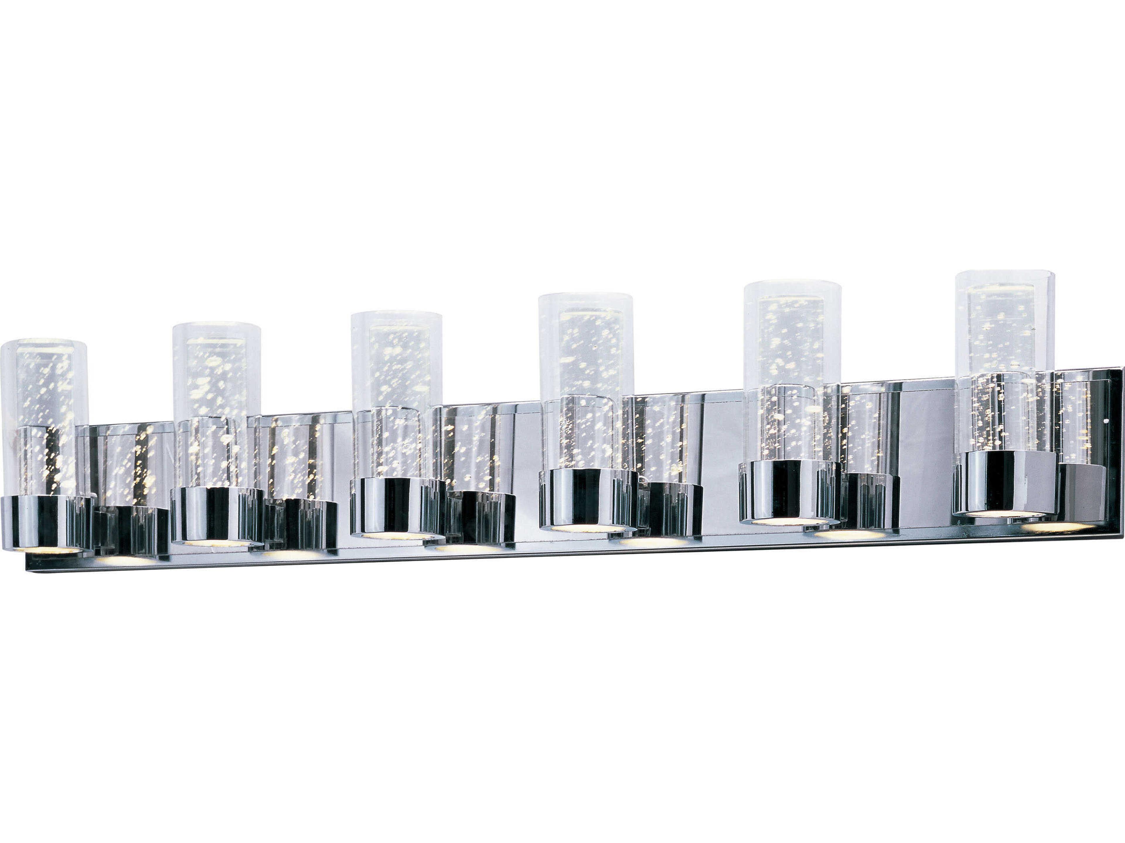 Sync 12-Light Polished Chrome Glass Vanity Light