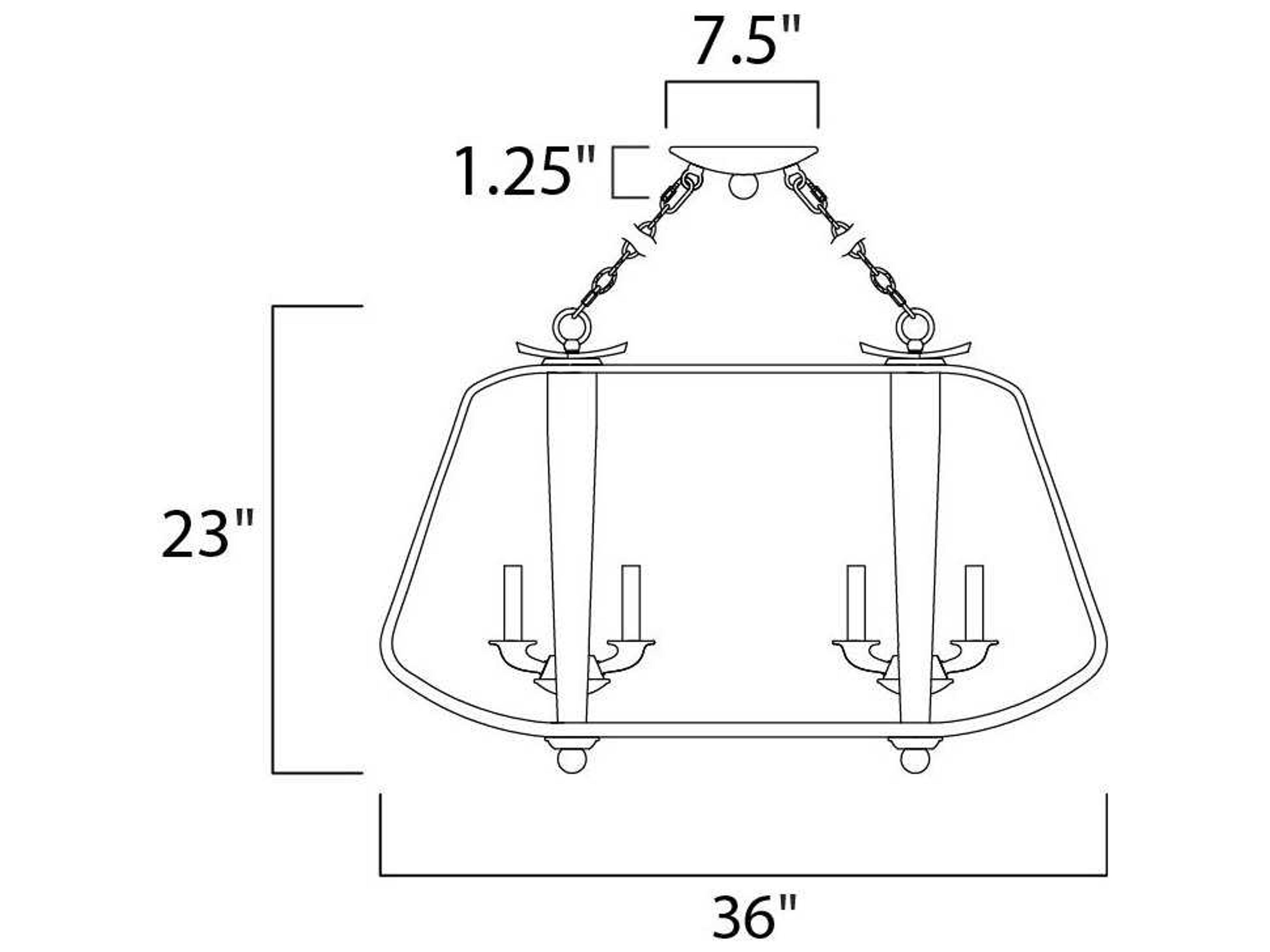 Maxim Lighting Road House 6-Light Barn Wood Iron Ore Brown Island Pendant